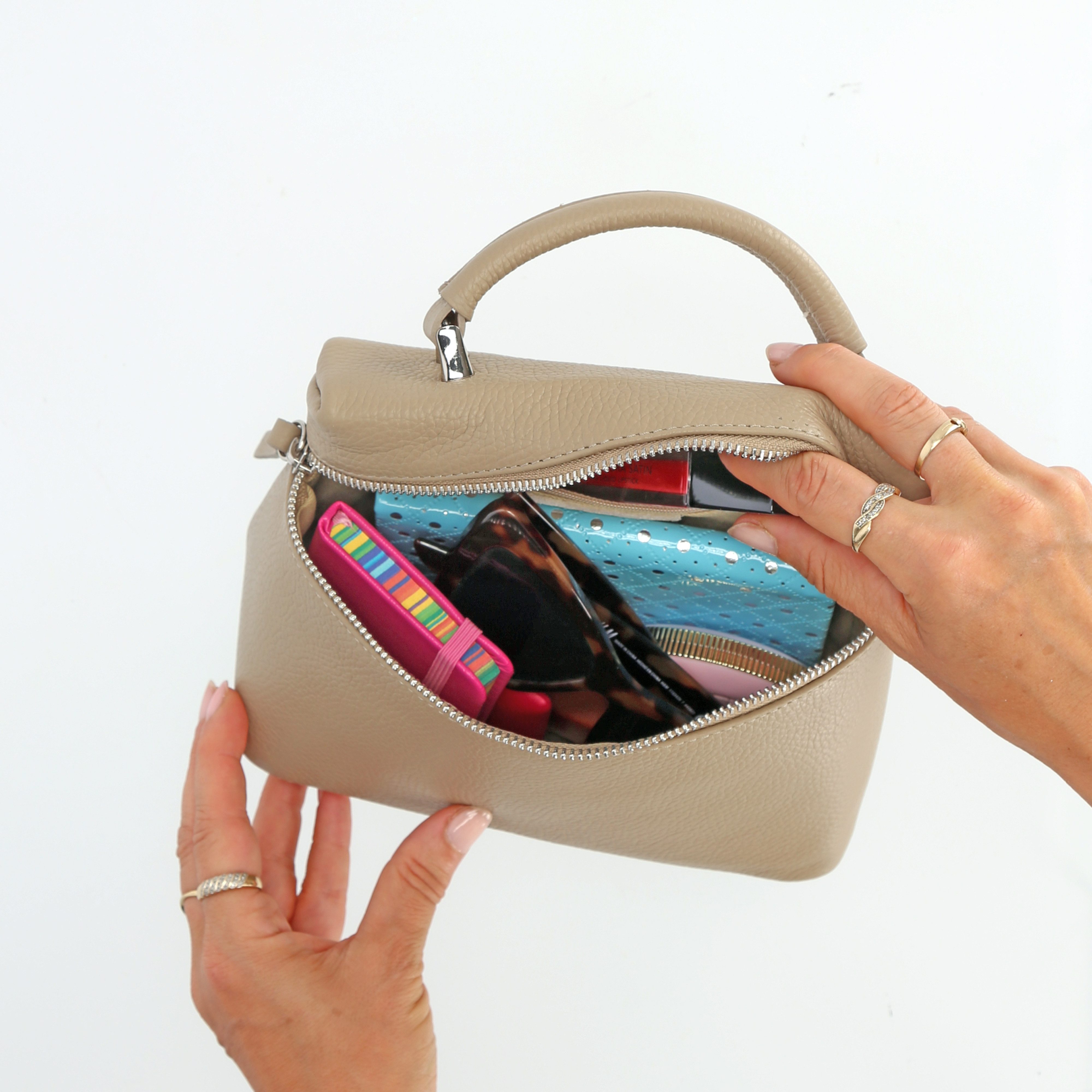 Botego Handtasche Leder Damen, Taschen Damen echt Leder, Schultertasche Damen