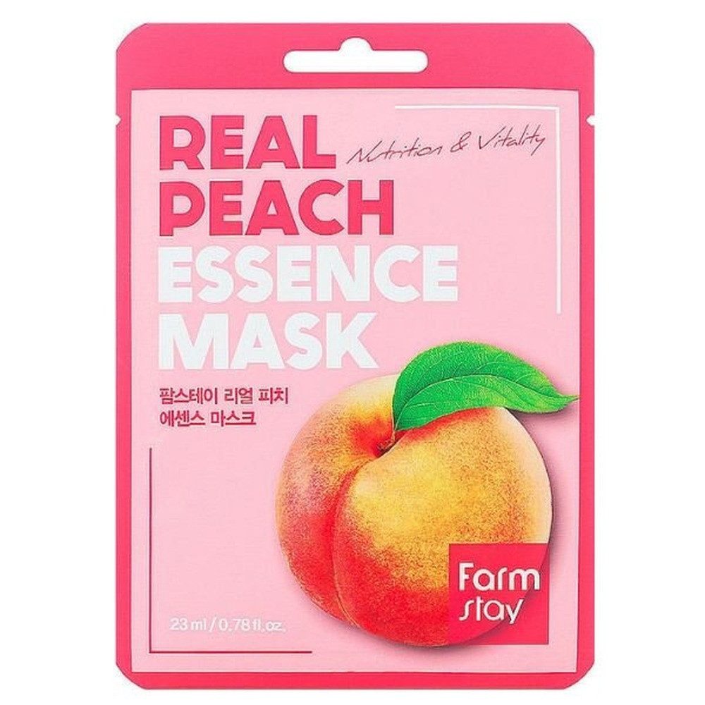 Gesichtsmaske Farmstay Maske mit echter Pfirsichessenz