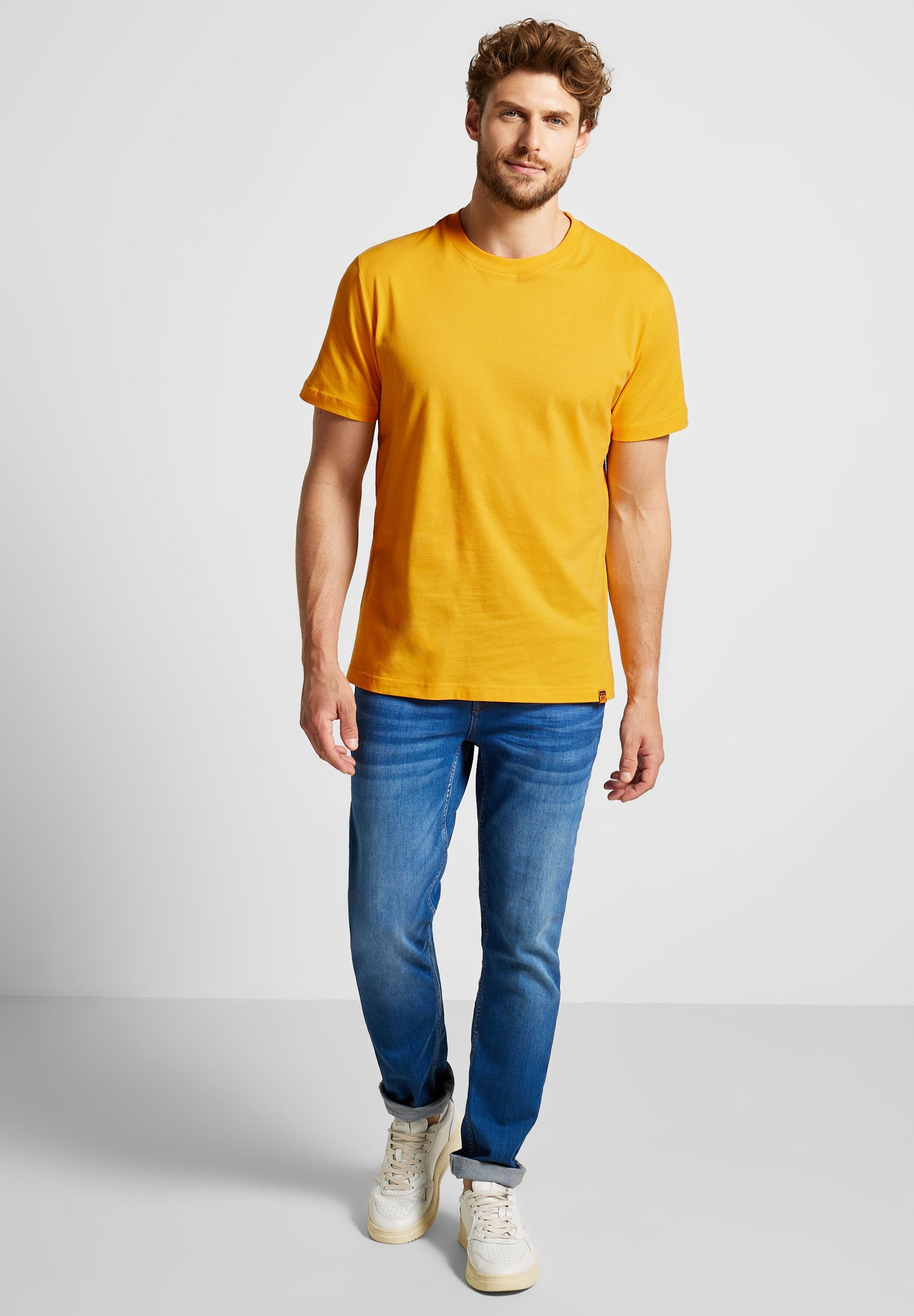 STREET ONE sunset MEN yellow T-Shirt