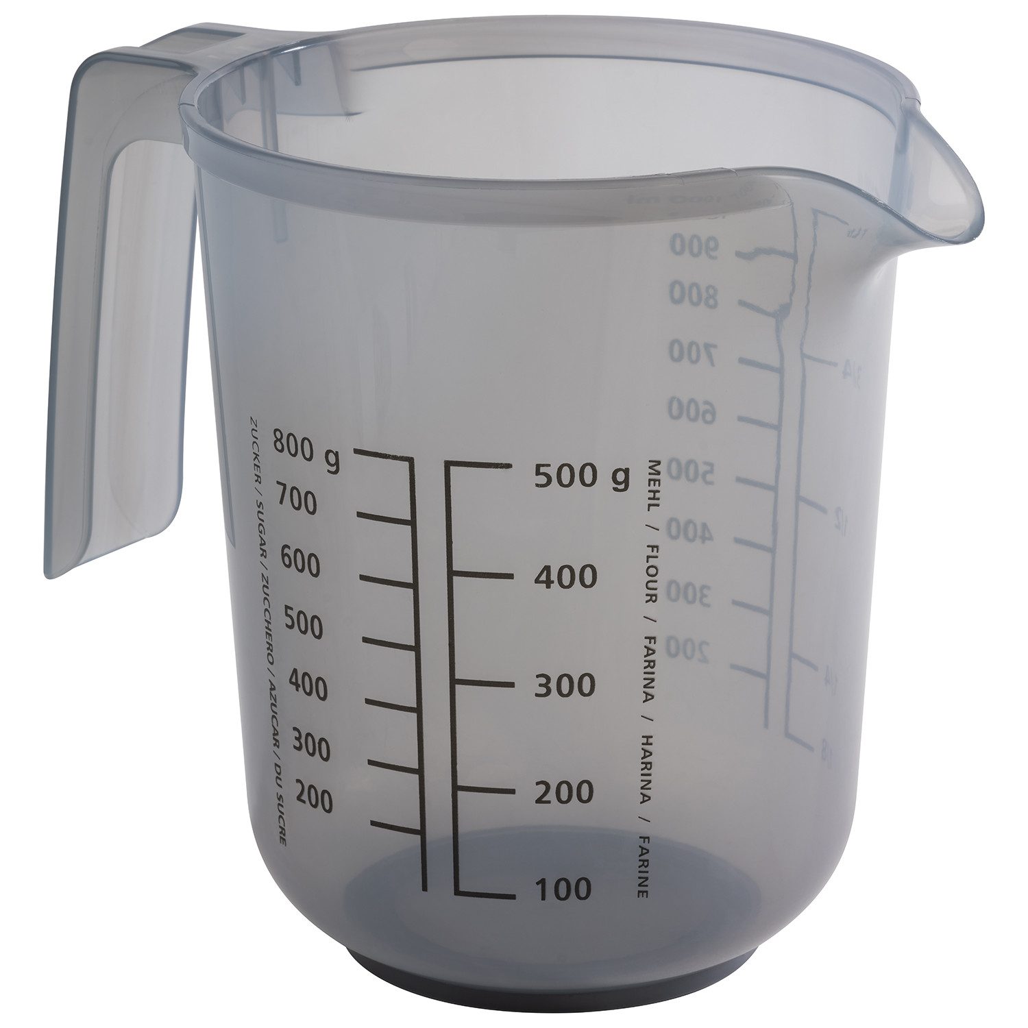 APS Rührschüssel - Rührbecher mit Deckel, inklusive Spritzschutz, Kunststoff, (1-tlg), Ø 12,5 cm, Höhe 16 cm, 1 Liter, aus Polypropylen