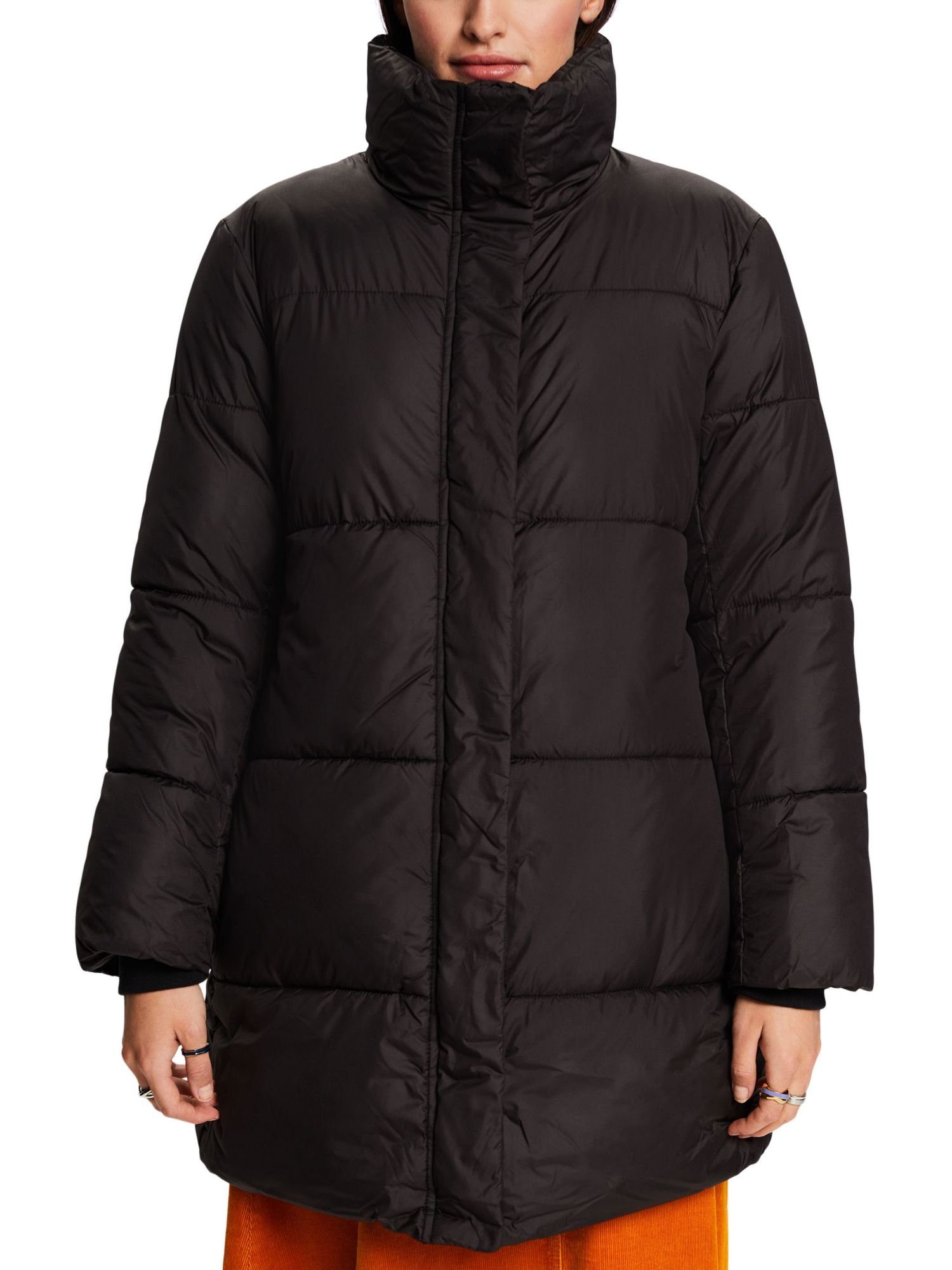 Esprit Winterjacke Lange Pufferjacke BLACK