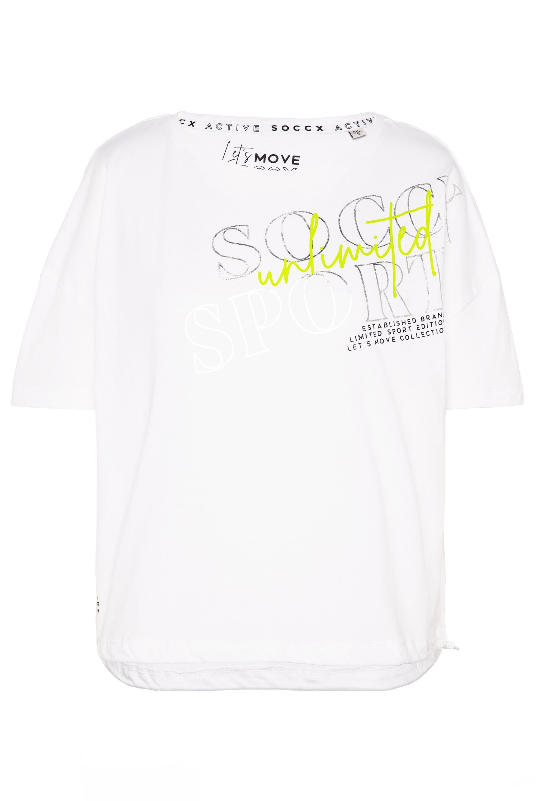 SOCCX Rundhalsshirt mit überschnittenen Schultern