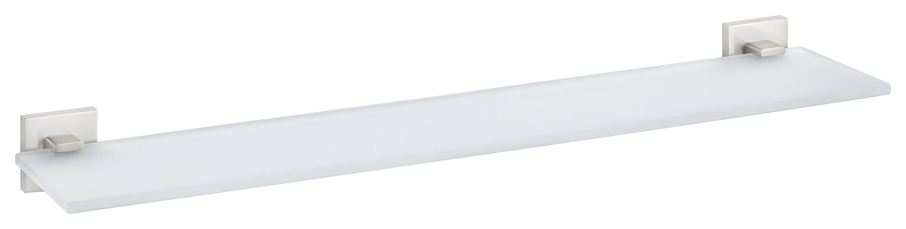 tesa Duschablage 1x tesa EXXCLUSIV Glasablage, Komplett-Set 2-tlg., edelstahl 11,8 cm : 60 cm : 5 cm