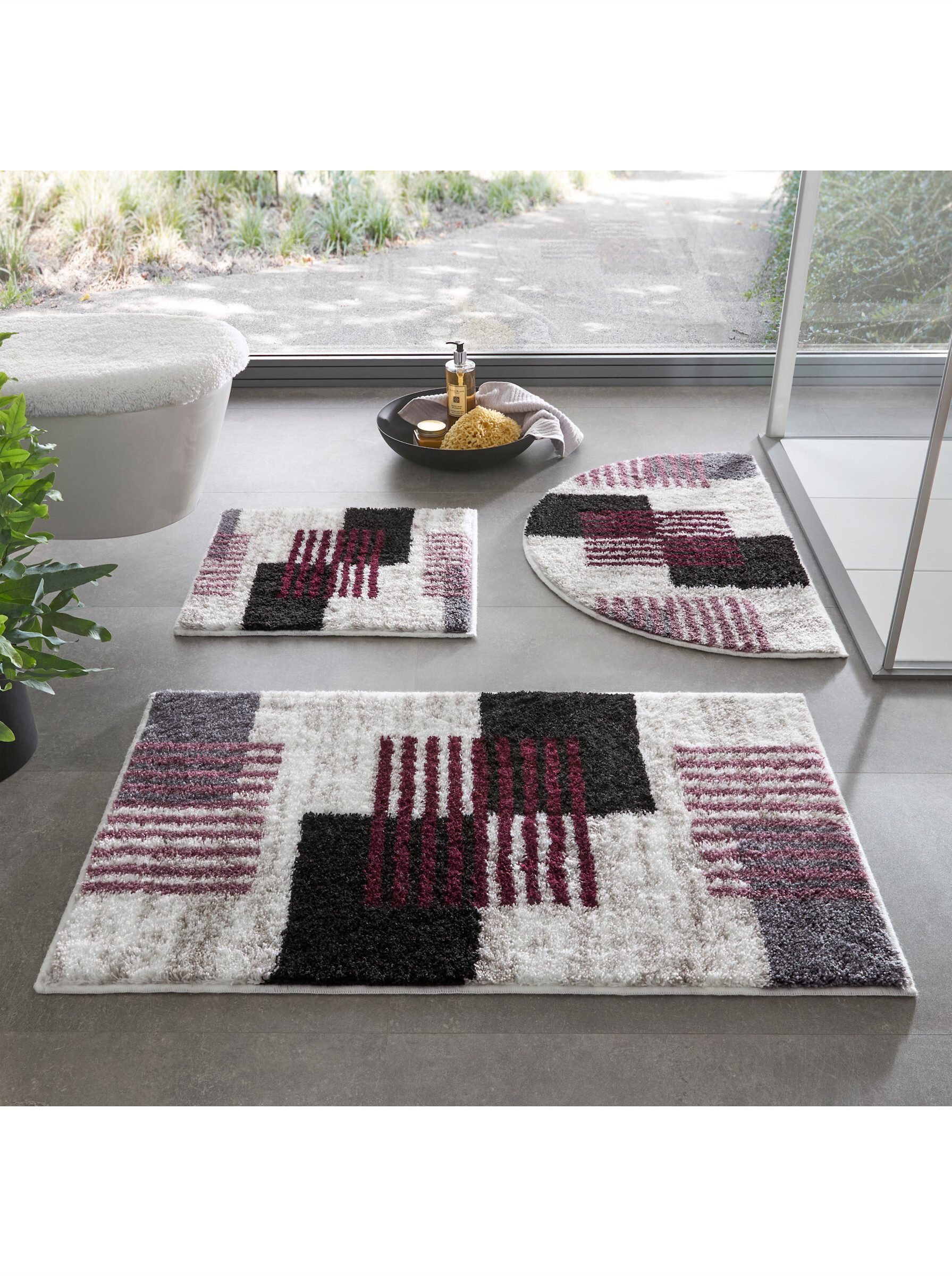 heine Badematte Badematte, Höhe 20 mm, Polyacryl, 47x50 cm - Deckelbezug