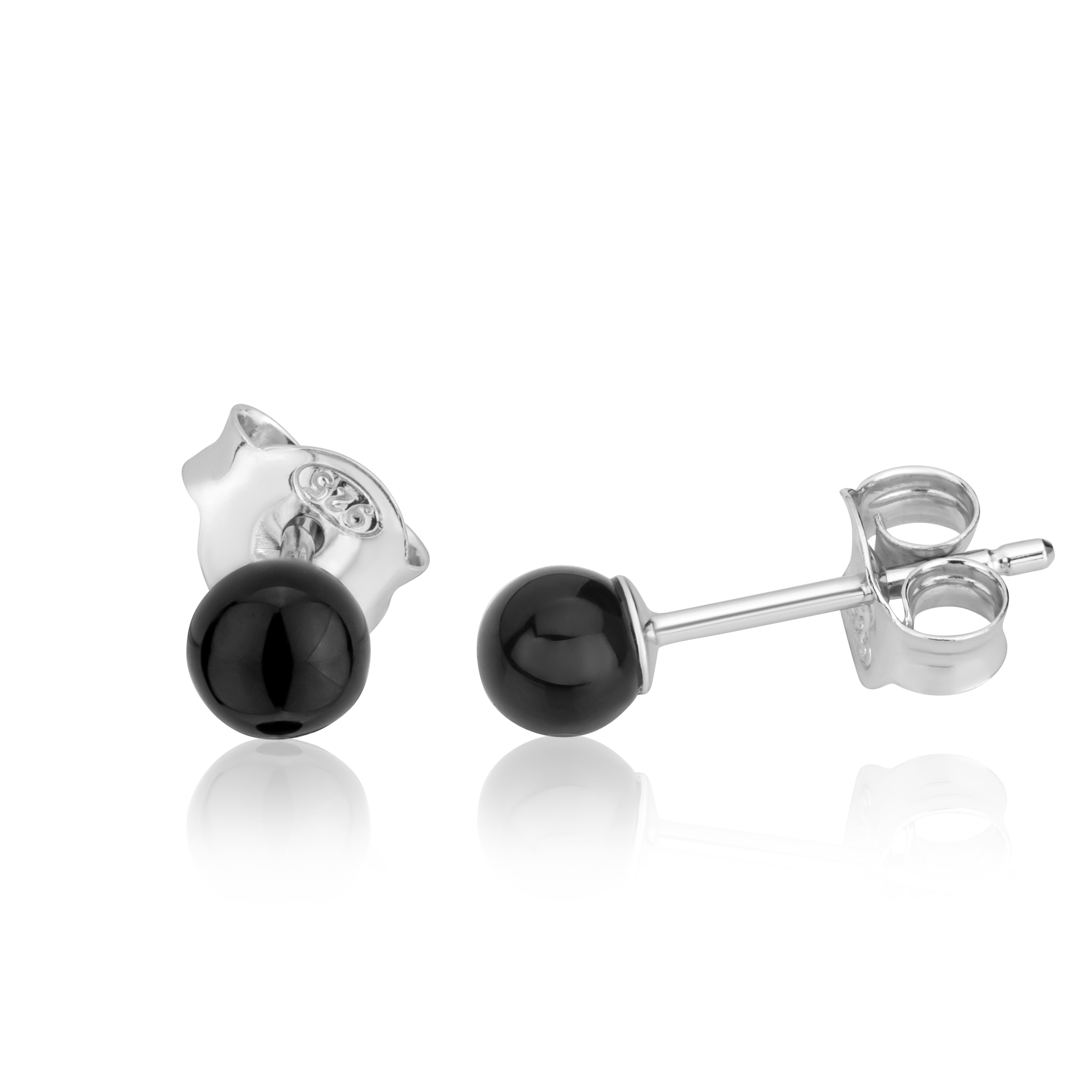 NKlaus Paar Ohrstecker Paar Onyx Ohrstecker günstig online kaufen