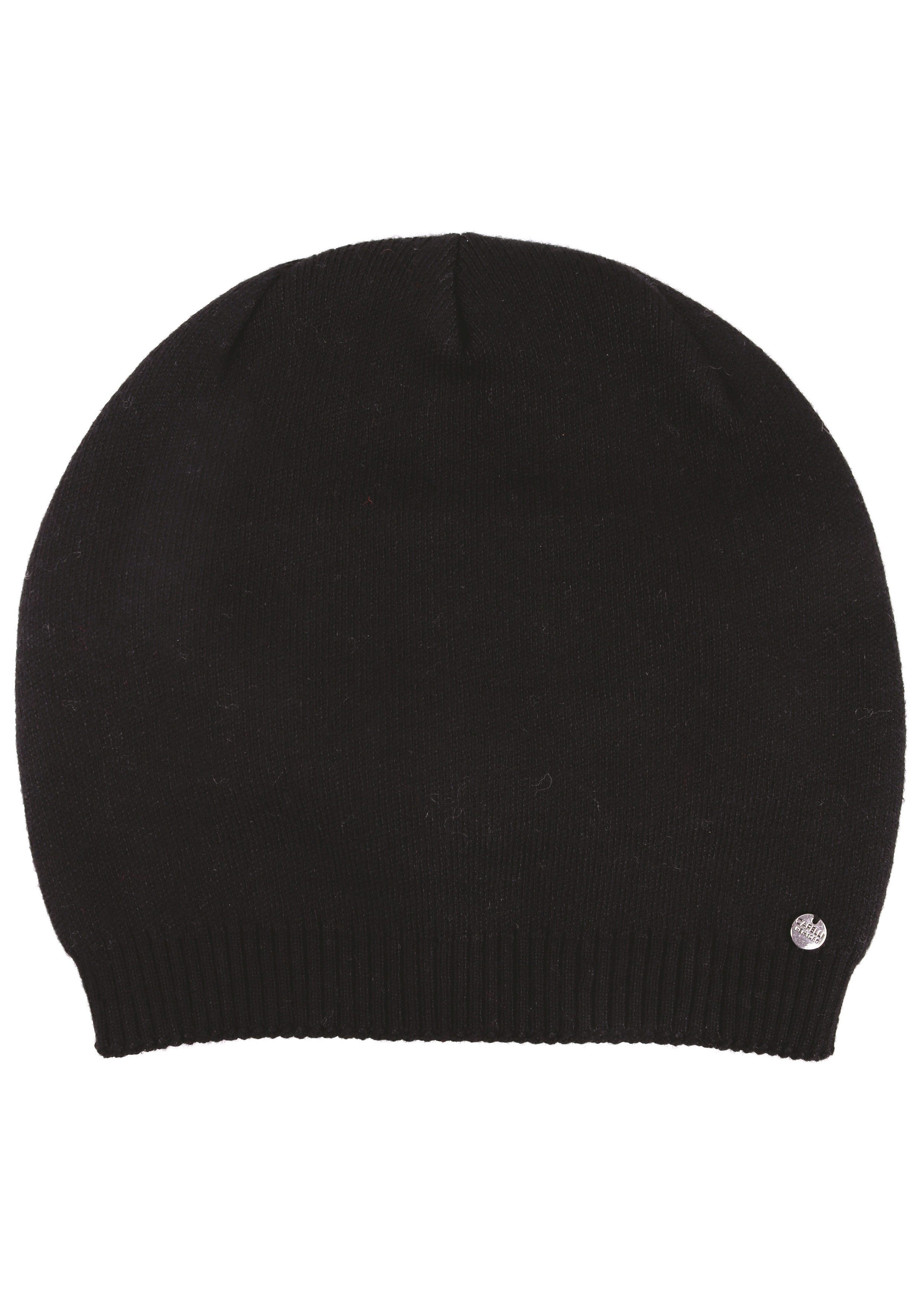 Capelli New York Beanie (Packung) Metall-Logo, gerafft, Feinstrick