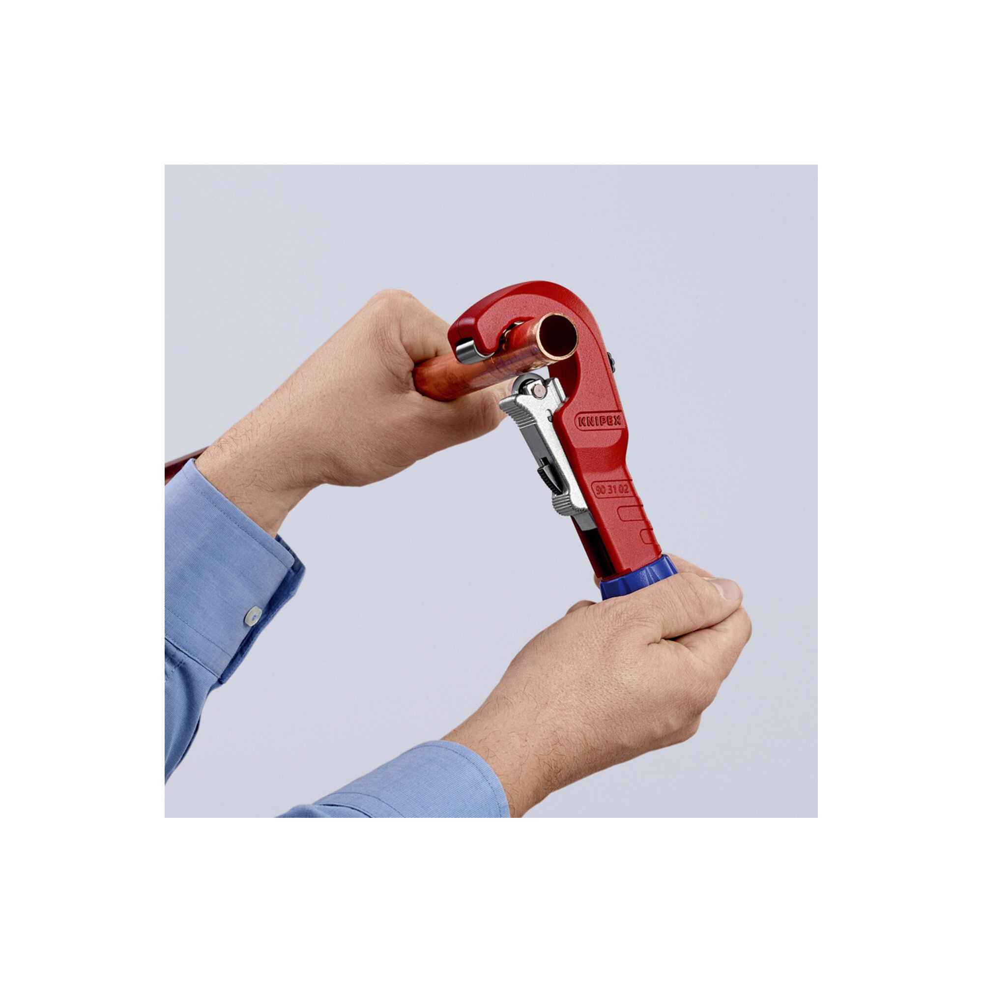 Knipex Rohrschneider KNIPEX 90 31 02 BK TubiX® Rohrabschneider 180 mm
