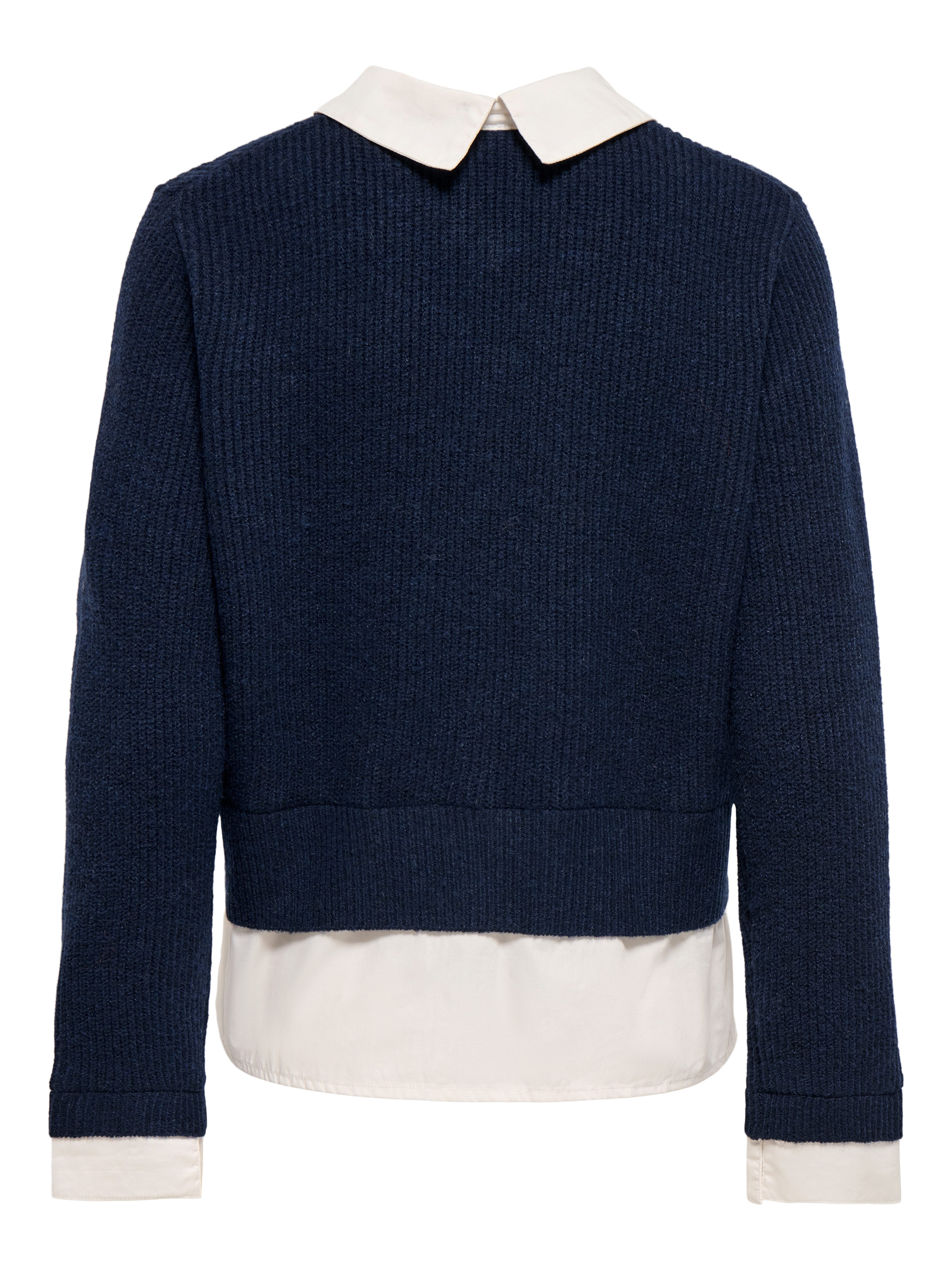 ONLY Strickjacke ONLALIVIA LS WOVEN MIX CARDIGAN CS KNT Materialmix, regular fit