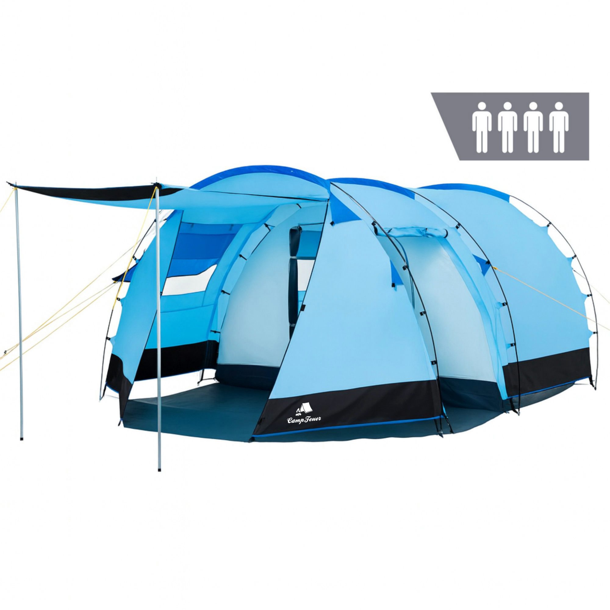 CampFeuer Tunnelzelt Zelt Super+ für 4 günstig online kaufen