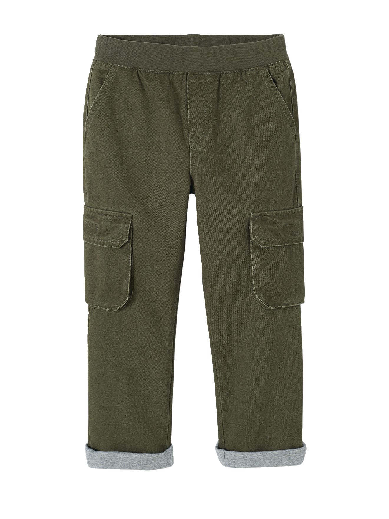 vertbaudet Thermohose Jungen Thermo-Cargohose mit Dehnbund Bundweite verstellbar