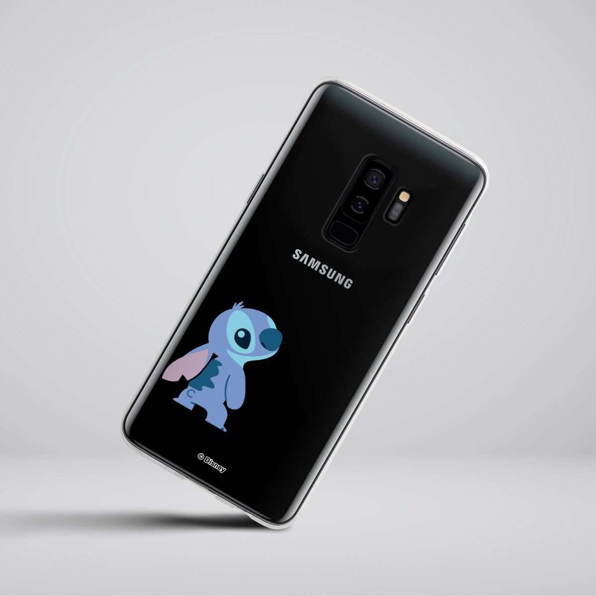 DeinDesign Handyhülle Lilo & Stitch Fanartikel Disney Stitch Smiling, Samsung Galaxy S9 Plus Silikon Hülle Bumper Case Handy Schutzhülle