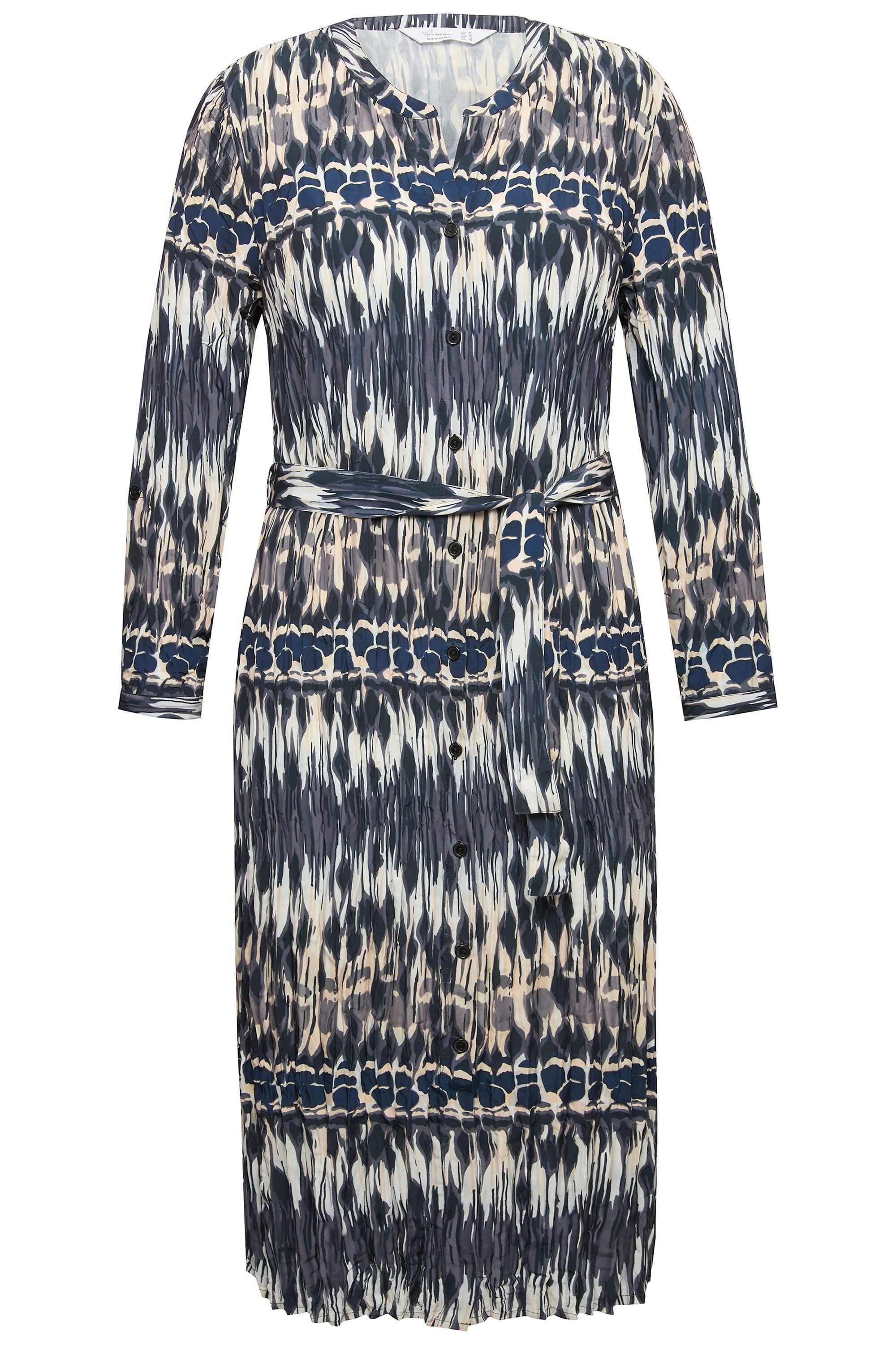 MIAMODA Midikleid Midikleid bequem geschnitten Crash Langarm günstig online kaufen