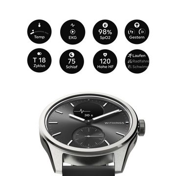 Withings ScanWatch 2 (42 mm) Smartwatch (1,6 cm/0,63 Zoll)
