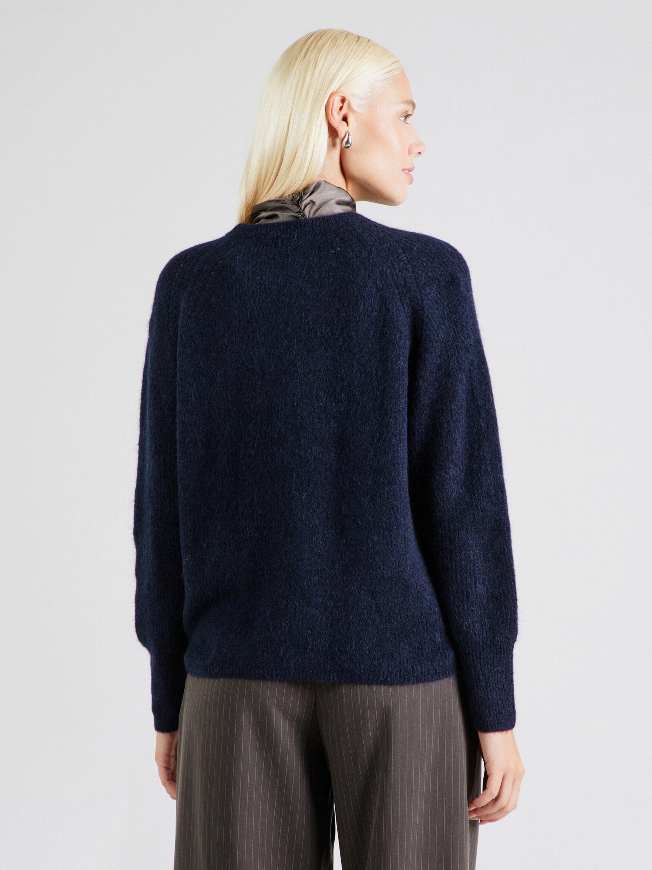 Mos Mosh Rundhalspullover (1-tlg) Lochmuster