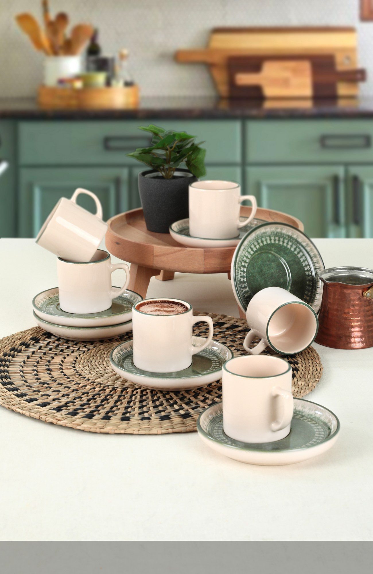 Hermia Concept Tasse 100% CERAMIC, 6 cm / 110 cc (6 Pieces) M1860, 12-tlg.