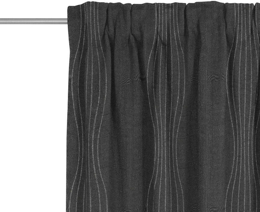 blickdicht, Jacquard Vorhang Multifunktionsband grau/silberfarben (1 Wirth, St), Riccia,