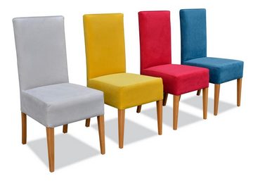 JVmoebel Stuhl, Modern Polsterstuhl Esstimmer Echtes Holz Bürostuhl Designer Stuhl