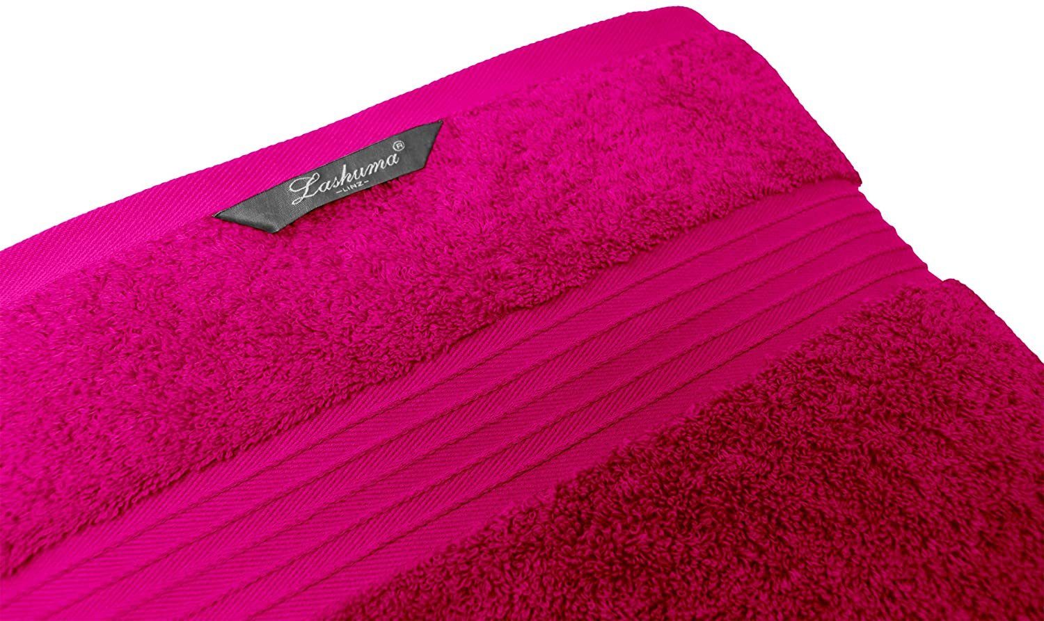 Lashuma Saunatuch Linz, Frottee 70x200 cm Saunahandtuch Purpur pink (1-St), Damen