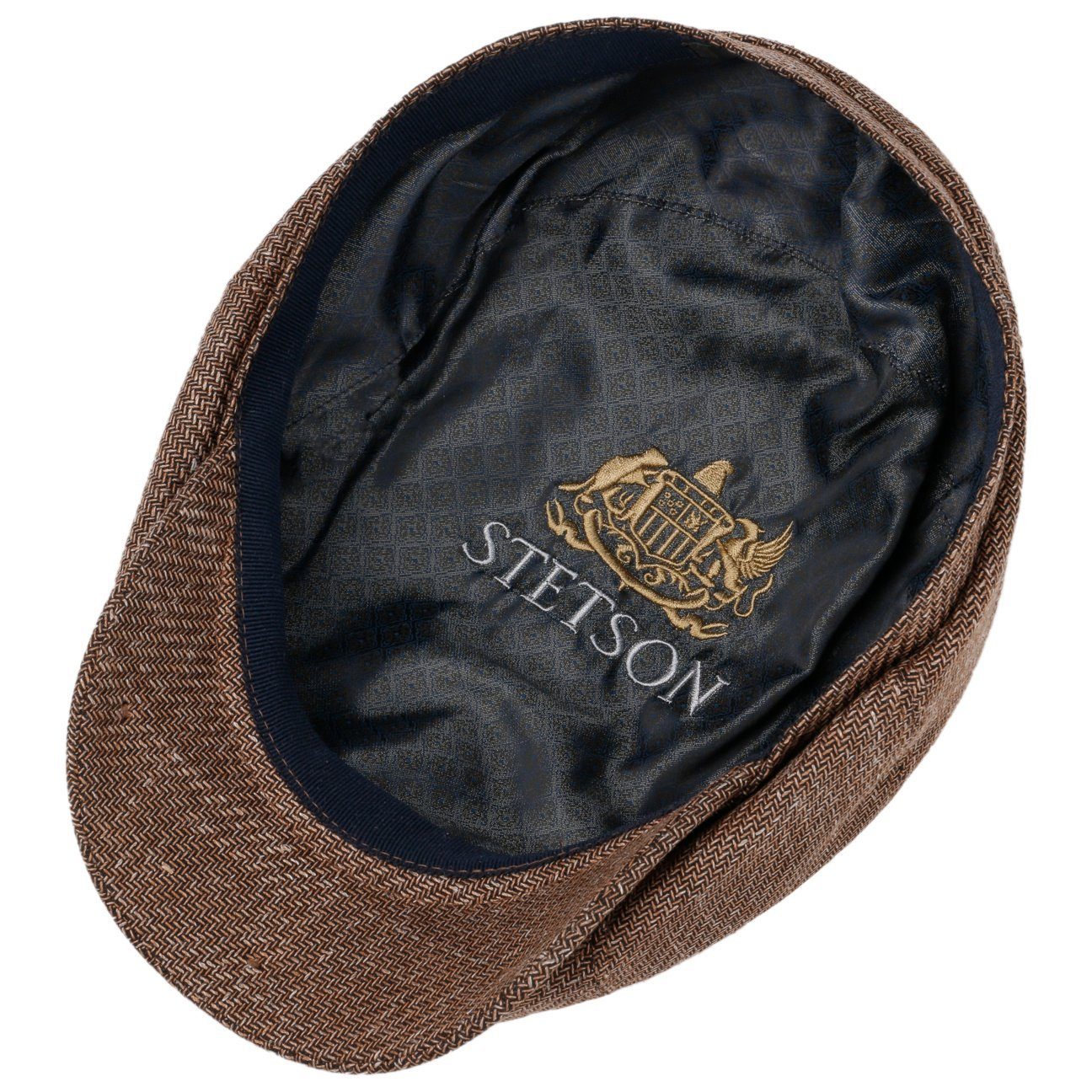 Stetson Flat Cap (1-St) Schirmmütze in Schirm, mit rost Made Germany