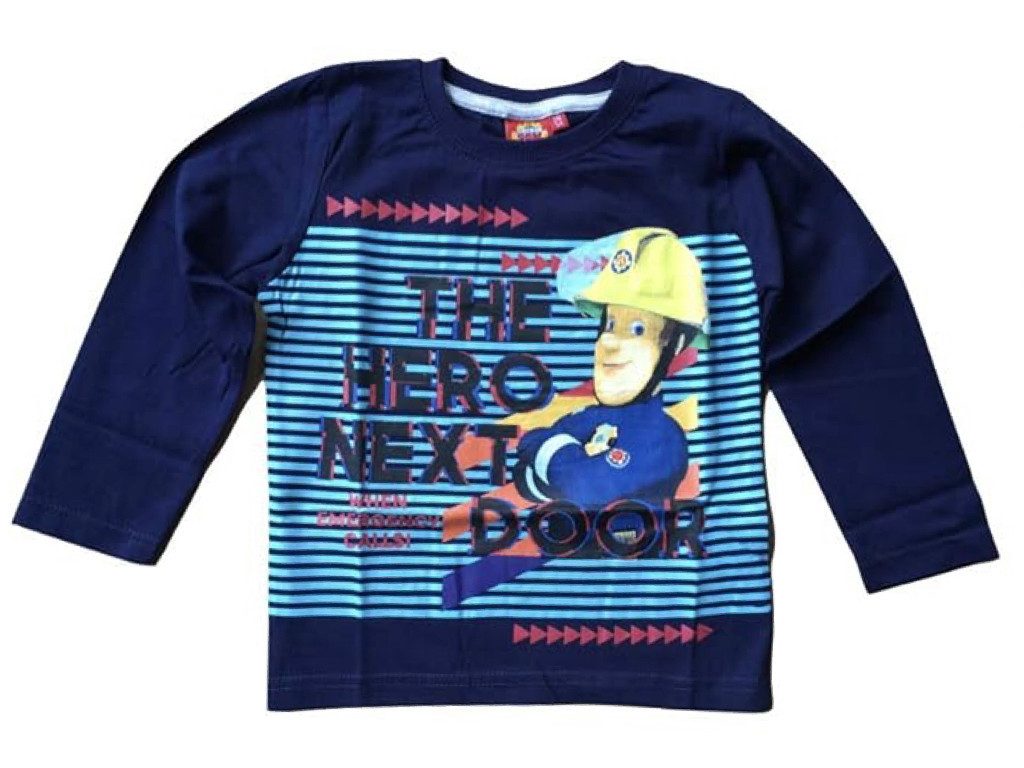 Feuerwehrmann Sam Langarmshirt marineblau