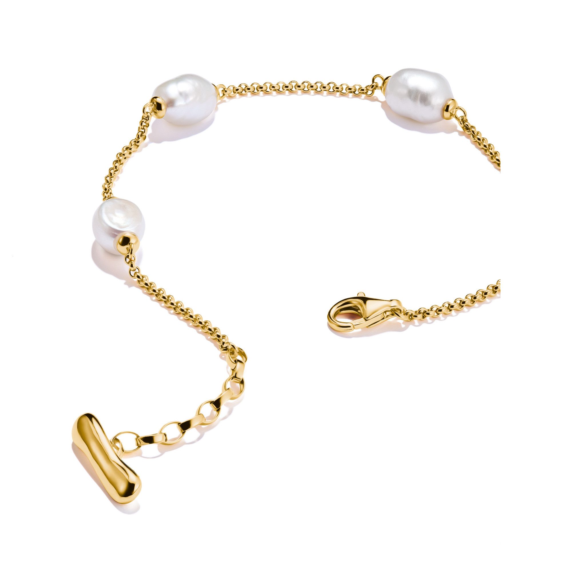 THOMAS SABO Perlenarmband Natural Beauty Armband fein, Bold Elegance, mit Süßwasserzuchtperle