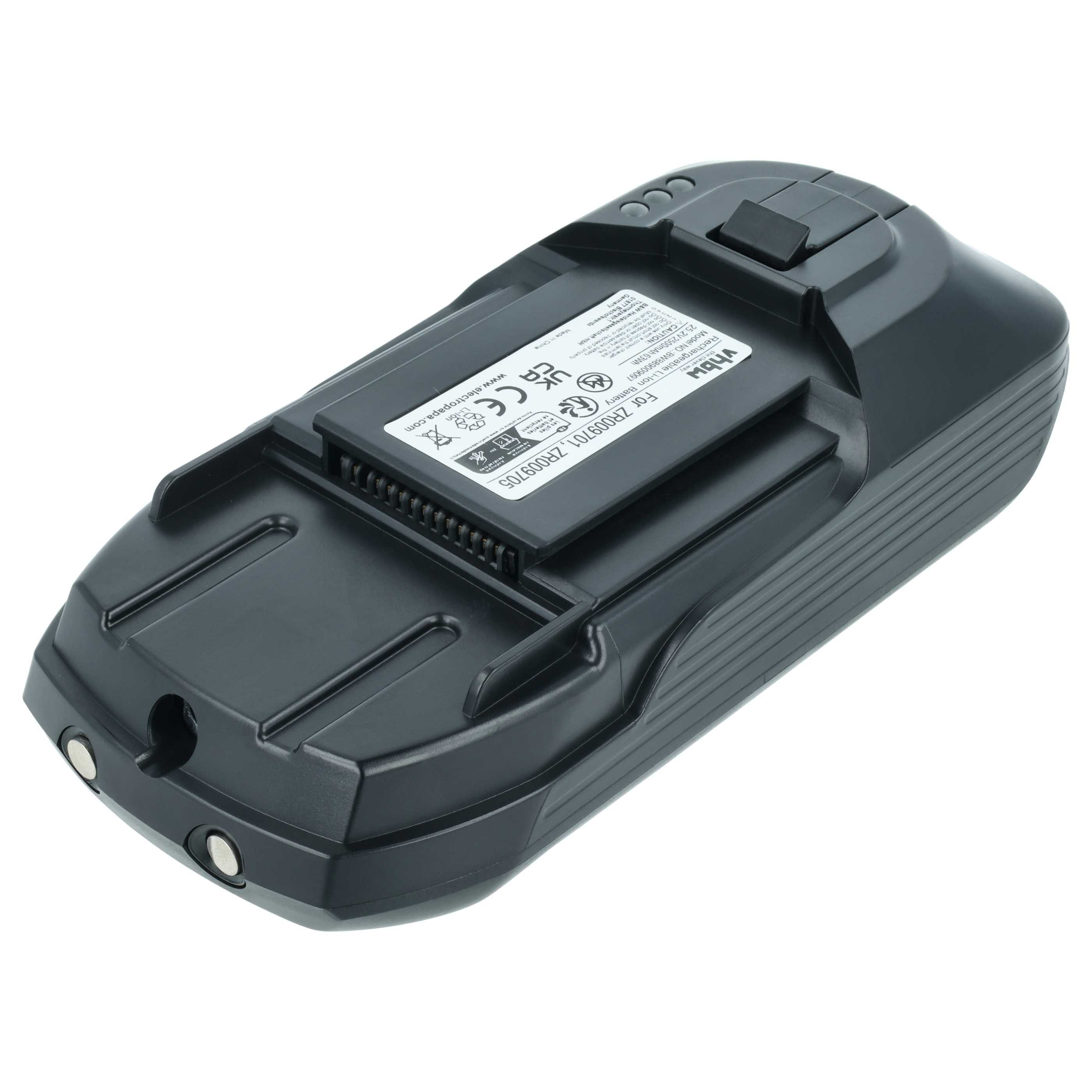 vhbw passend für Rowenta X-FORCE FLEX 11.60, X-FORCE FLEX 12.60, X-FORCE 11 Staubsauger-Akku Akku Li-Ion 2500 mAh (25,2 V, 1 St), Leistungsfähiger Austausch-Akku für Ihren Staubsauger