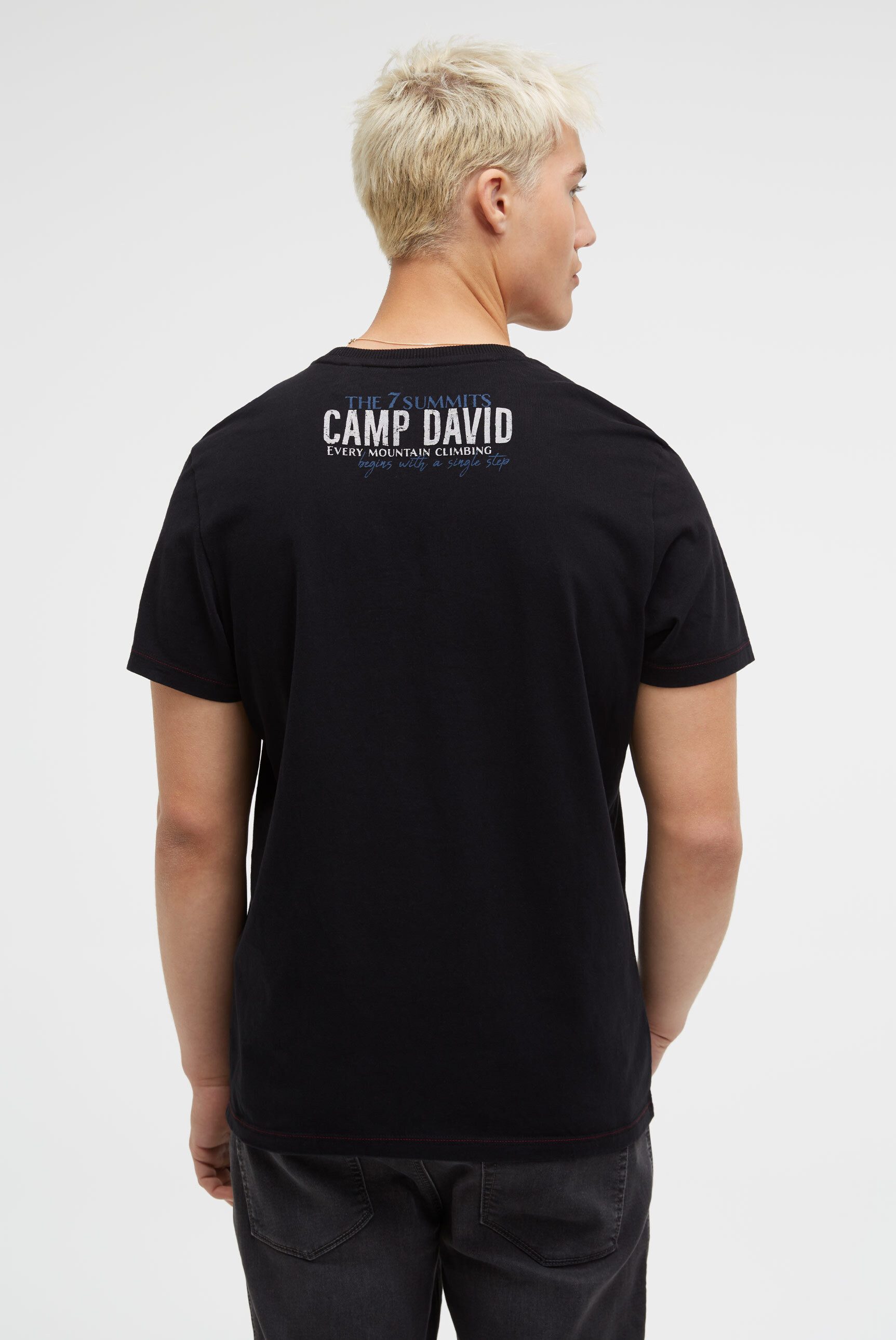 CAMP DAVID Rundhalsshirt mit Necktape