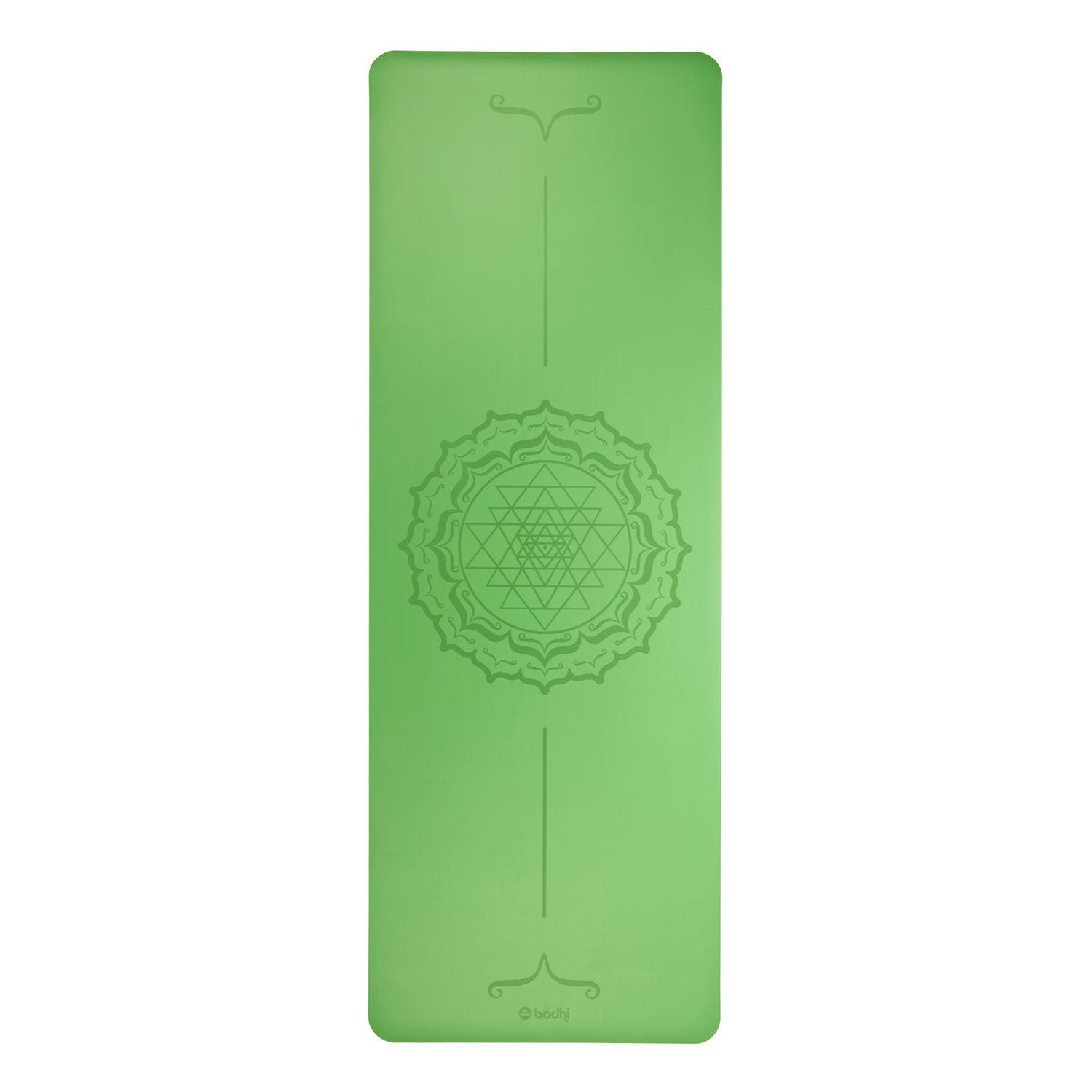 bodhi Yogamatte Design Yogamatte PHOENIX Mat, grün mit Yantra-Mandala