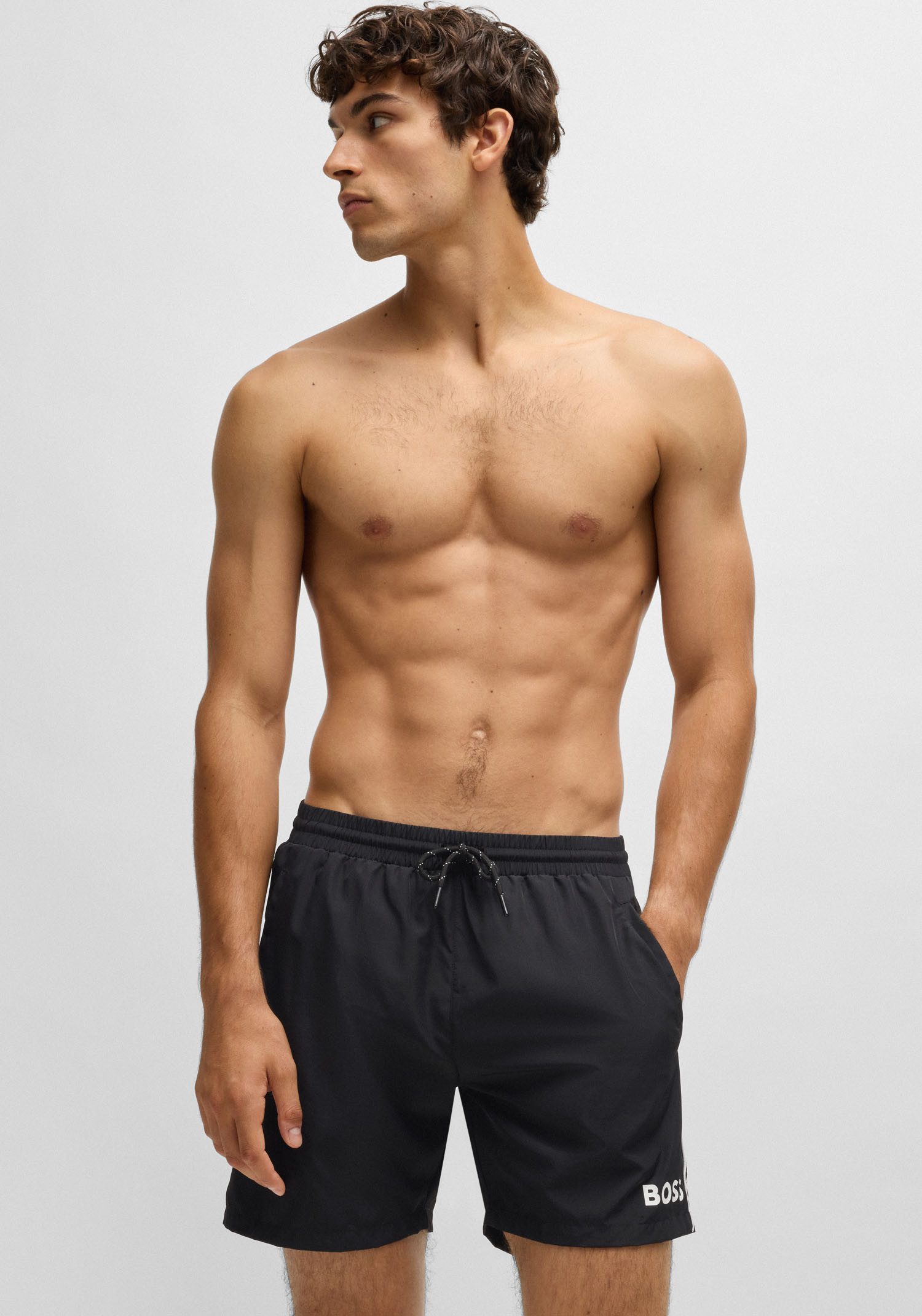 BOSS Badeshorts Starfish mit Kontraststreifen günstig online kaufen