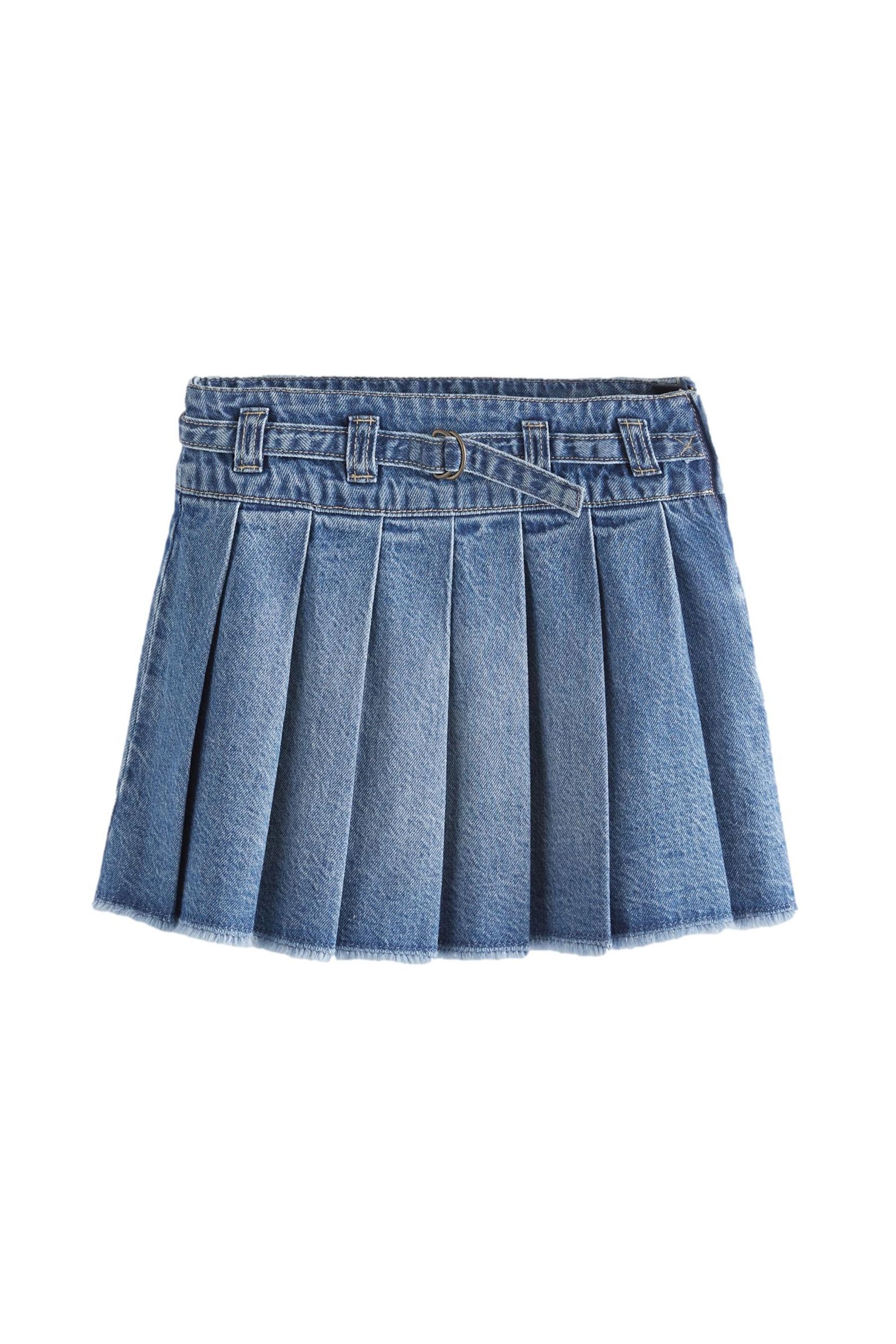 Jeansrock Denim-Rock mit Faltendetails