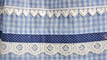 Krüger Madl Dirndl Miracle, Blau Weiß 50cm