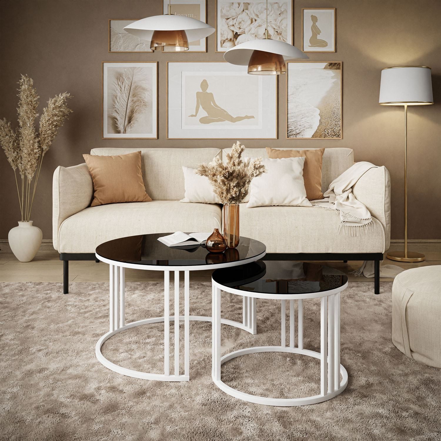 Lookway Couchtisch LORI GLASS 2in1 mit günstig online kaufen