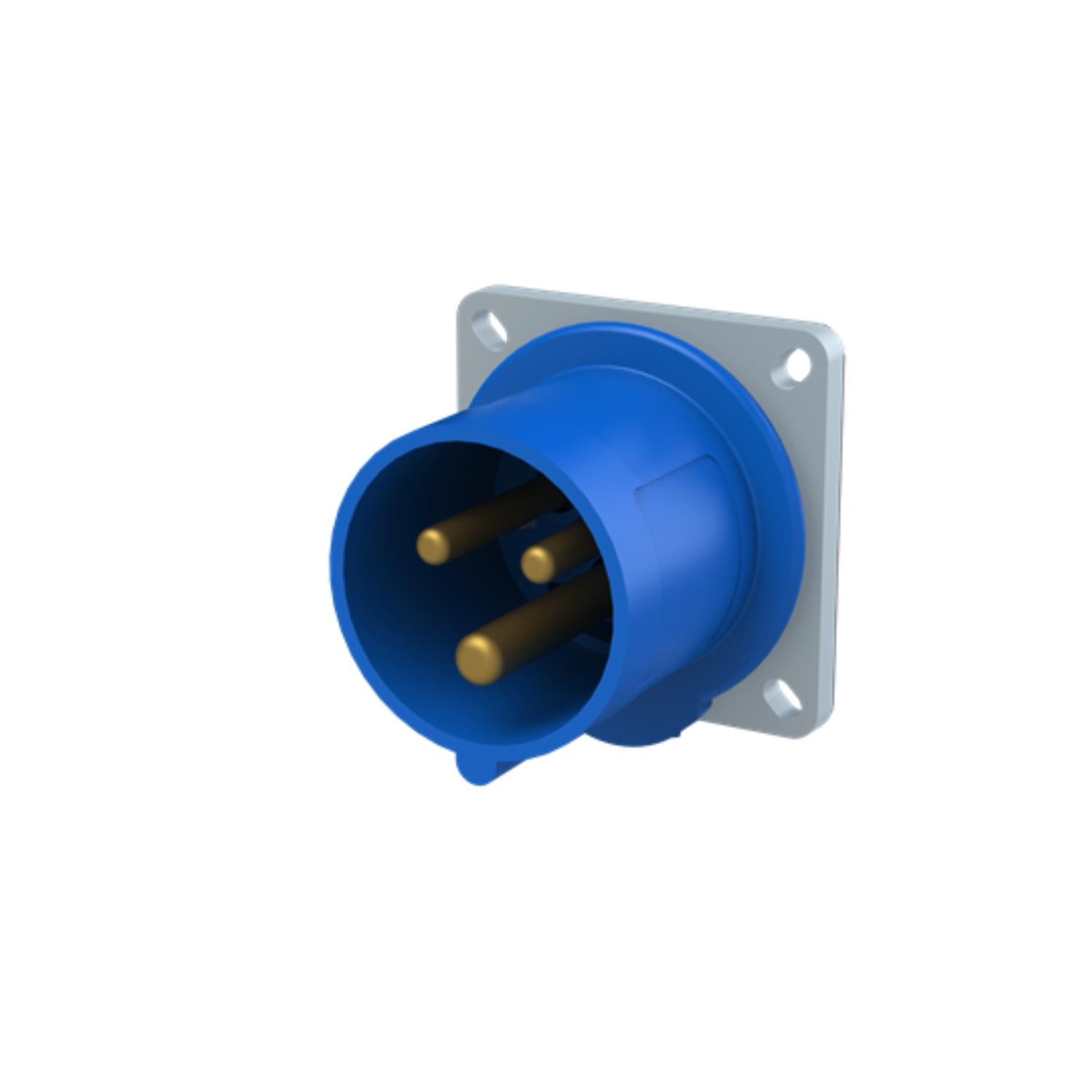 Amphenol CEE-Stecker Titel:16 Ampere CEE Einbausteckverbinder 3-polig (2P+PE) Stift, Kodie, (CEE Stromverteiler)