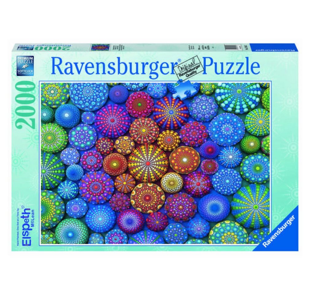 Thumbnail - Ravensburger Geschenkpapier Regenbogen Mandala Puzzle 2000 Teile