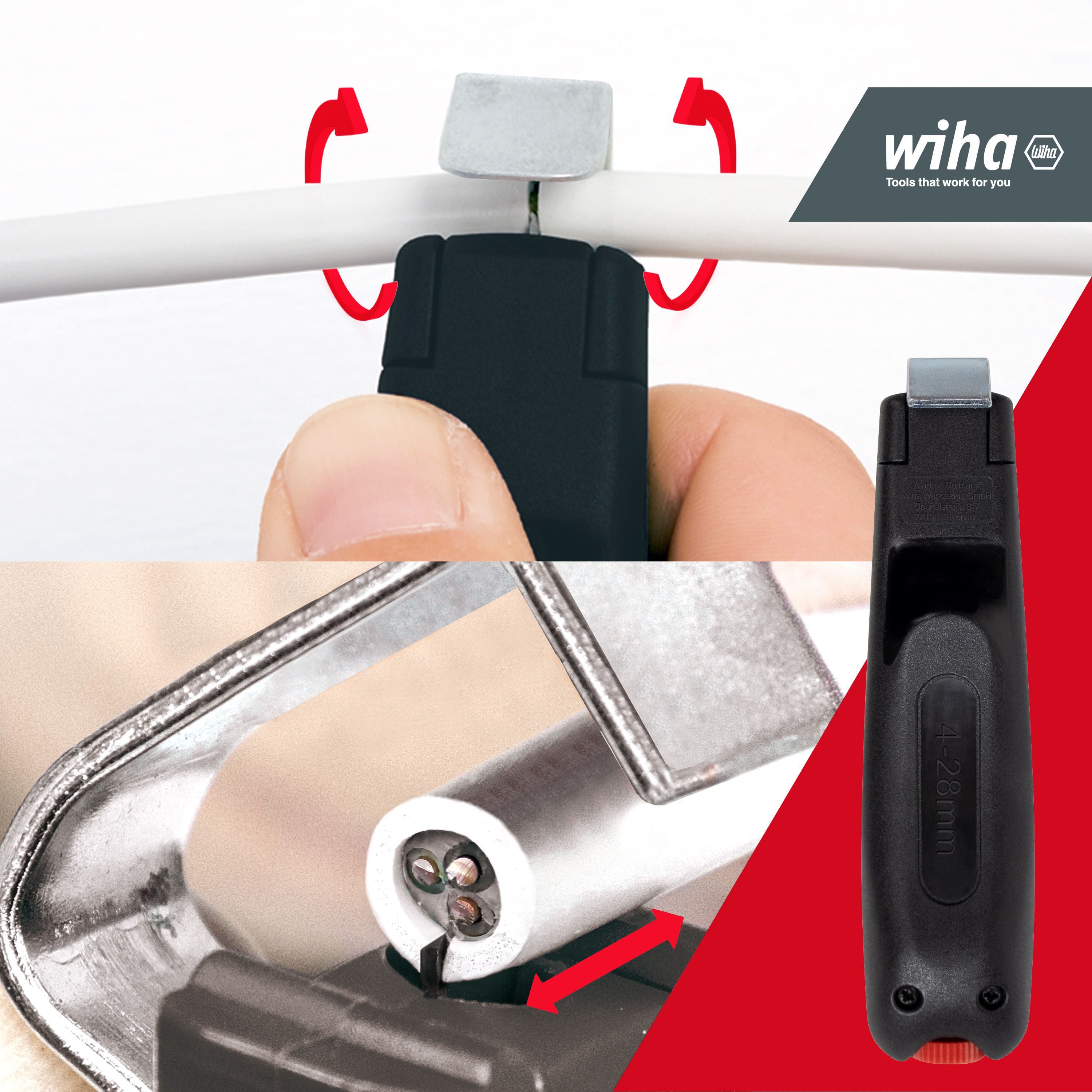 Wiha Abmantelungszange Elektriker (44240)