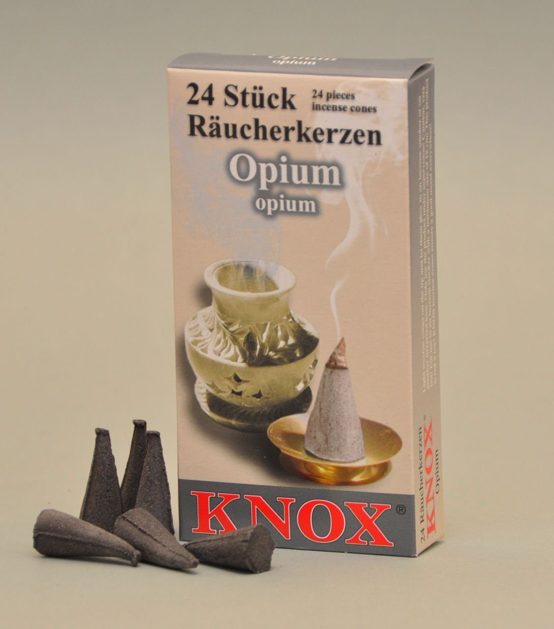 Räucherhaus KNOX Räucherkerzen Opium Knox - Stück 24
