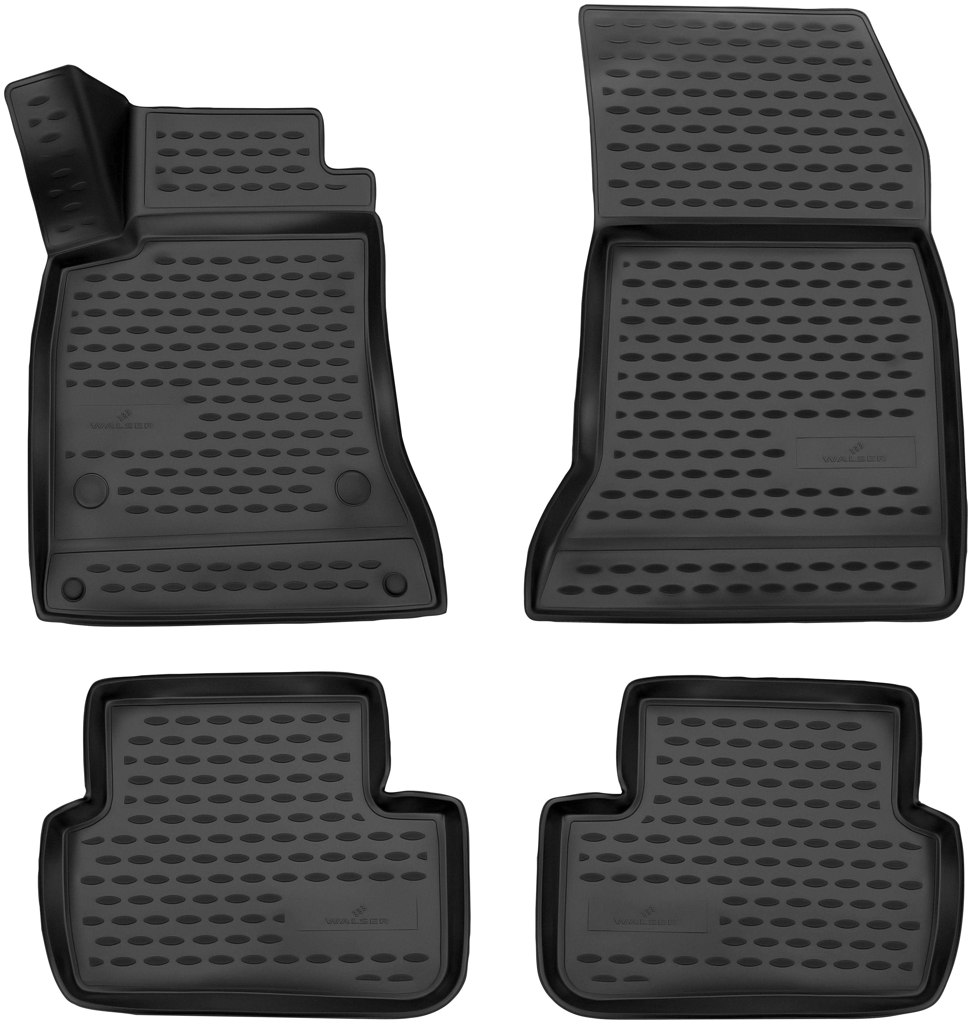WALSER Passform-Fußmatten XTR (4 St), für Mercedes B-Klasse Schrägheck, für  Mercedes-Benz B-Klasse Sports Tourer (W246) 2011 - 2018 | Automatten