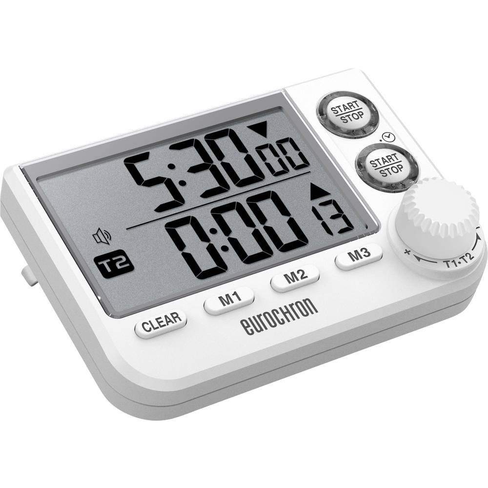 Eurochron Intervall-Timer Kurzzeittimer 2-Zeilig EC-3509468, Zweizeilig