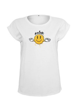 Novux T-Shirt Relax Damen Tshirt farbe White (1-tlg) aus Baumwolle