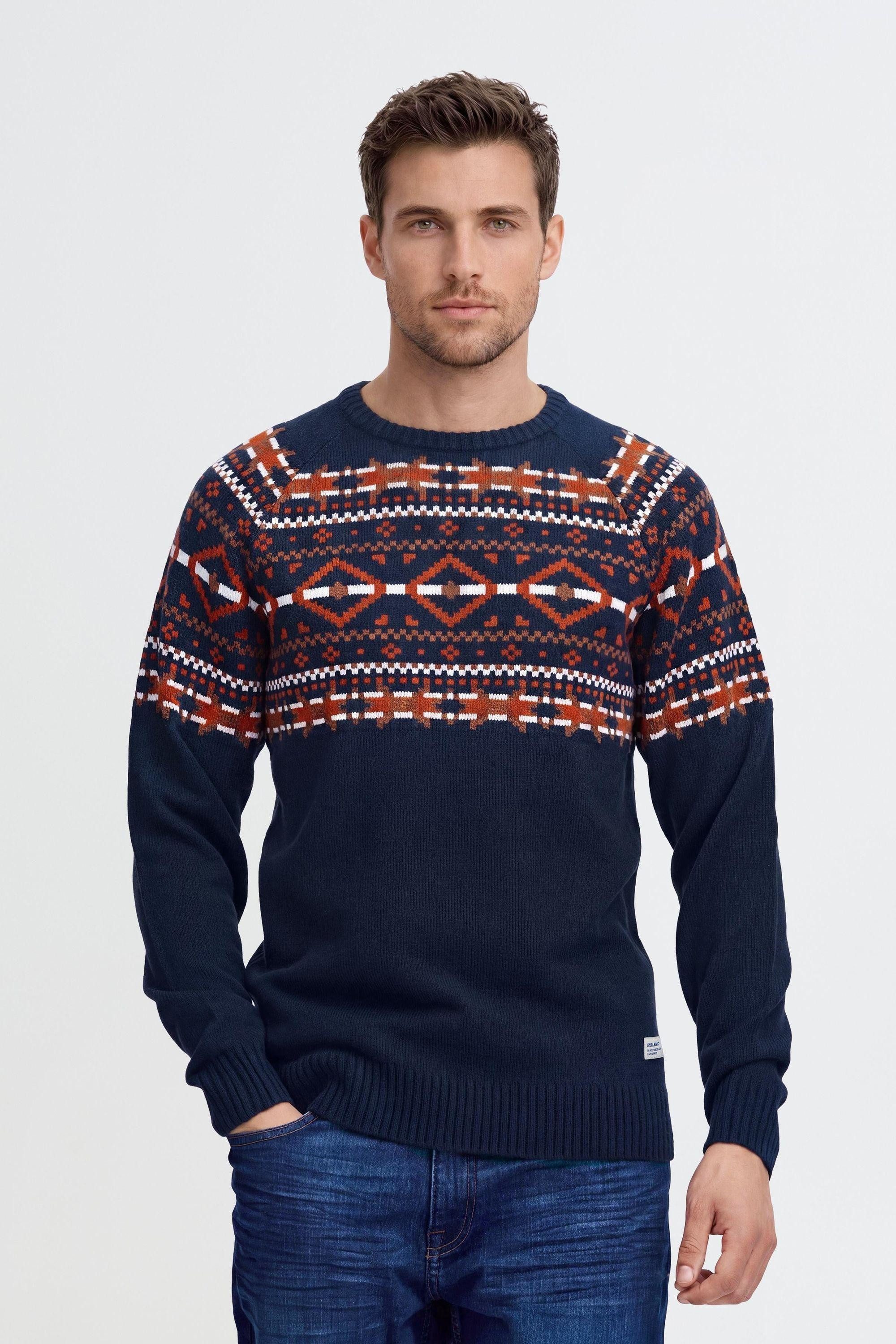 Blend Strickpullover BHNilas Weihnachtlicher Grobstrickpullover