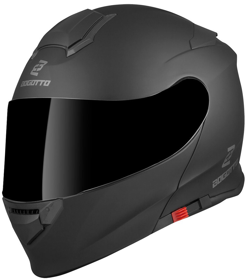 Bogotto Motorradhelm V271 Motorrad Klapphelm, integriertes Sonnenvisier