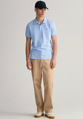 Gant Poloshirt SLIM ORIGINAL PIQUE SS RUGGER mit Logostickerei auf der Brust