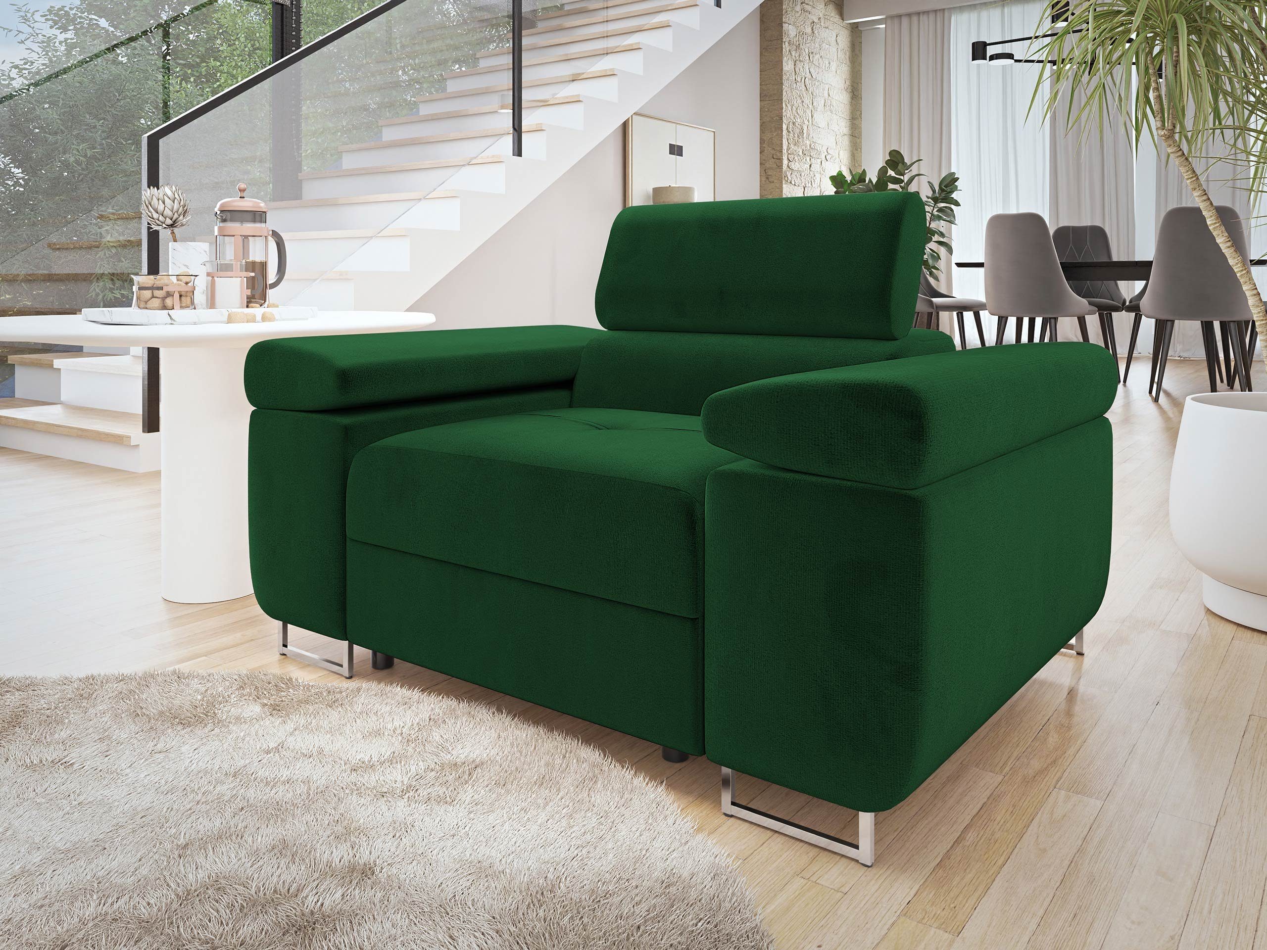 MIRJAN24 Sessel Torezio, Einstellbare Kopfstützen, 134x102x70-90 günstig online kaufen