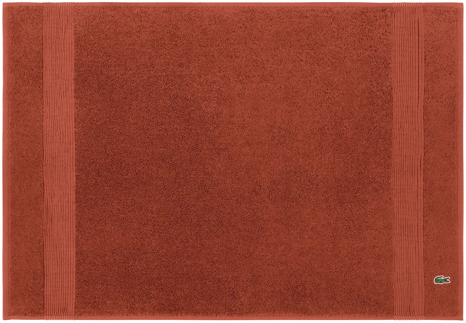 Lacoste Badematte LLECROCO, Höhe 3 mm, schnell trocknend, Baumwolle, mit Label-Applikationen