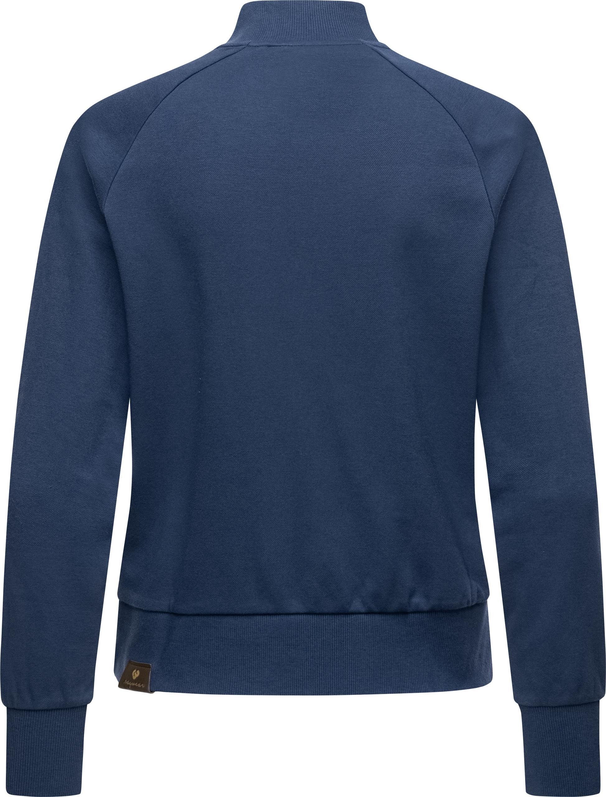 Ragwear Sweatshirt Majjorka Solid Damen Langarmshirt mit Rippbündchen und Zierknöpfen