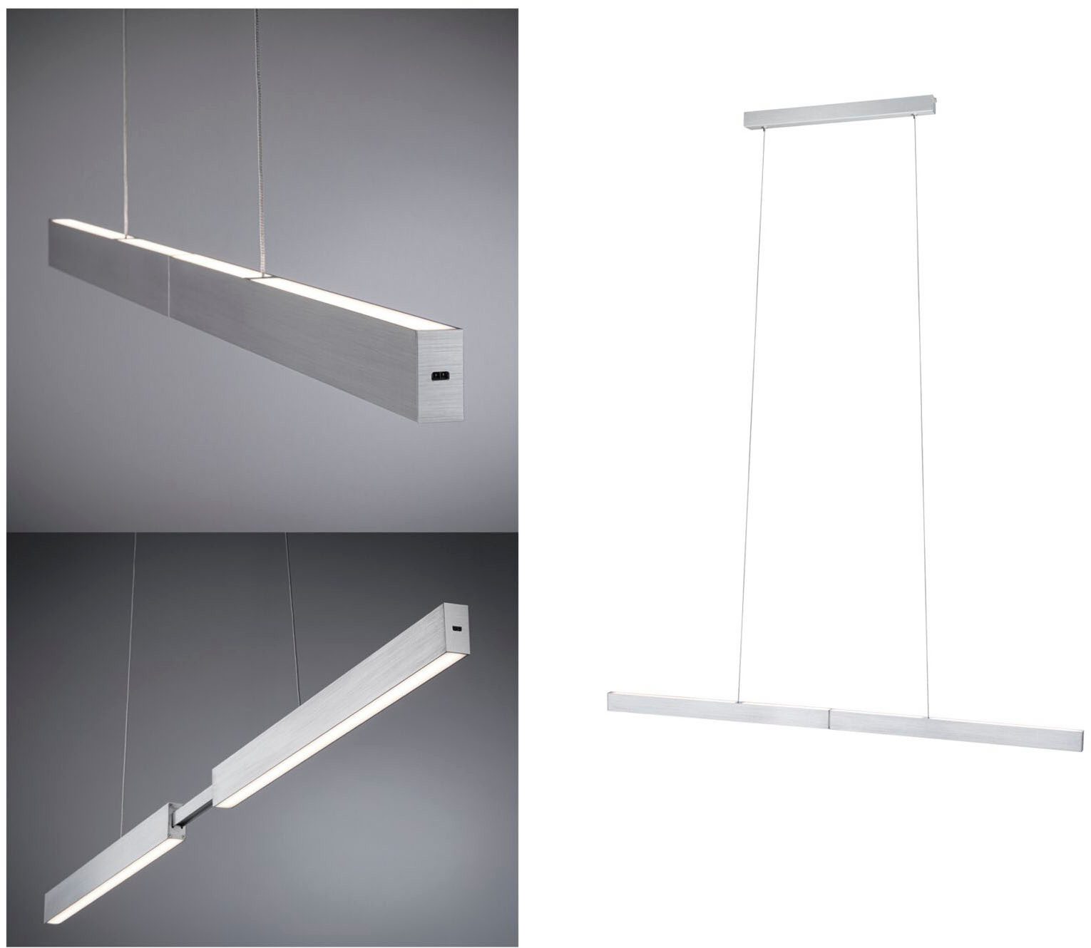 Paulmann LED Pendelleuchte LED Pendelleuchte Aptare dimmbar, LED fest integriert, Warmweiß, Memoryfunktion