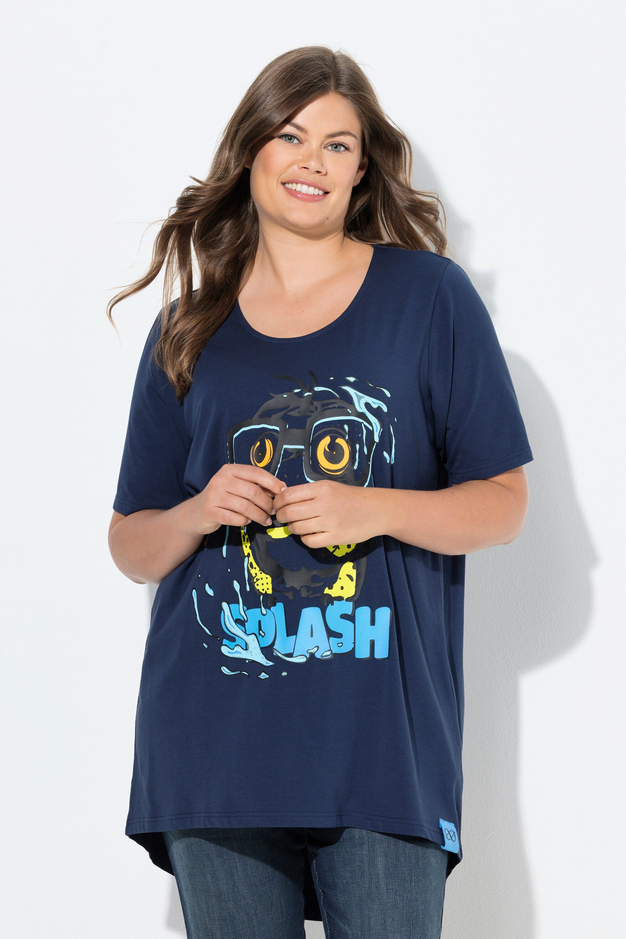 T-Shirt Shirt 3/4-Arm Rundhalsausschnitt