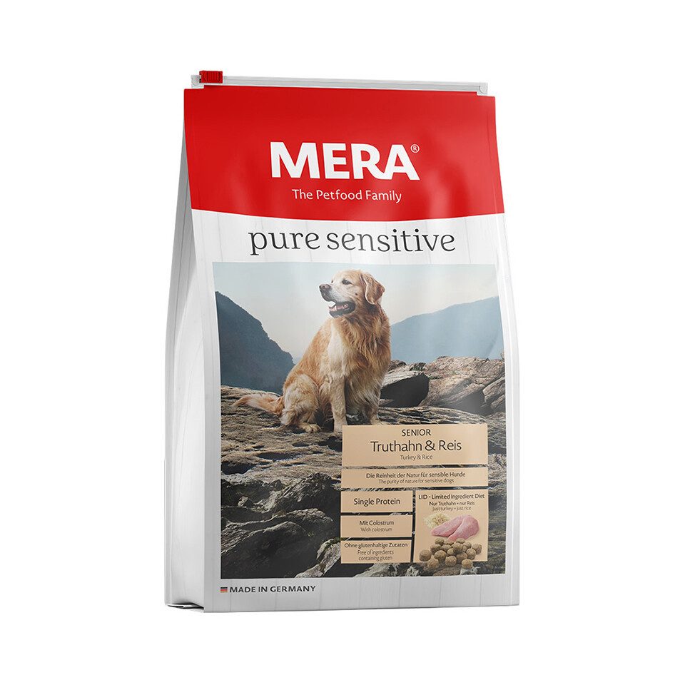 Mera Dog Pure Sensitive Senior Truthahn & Reis 1 kg