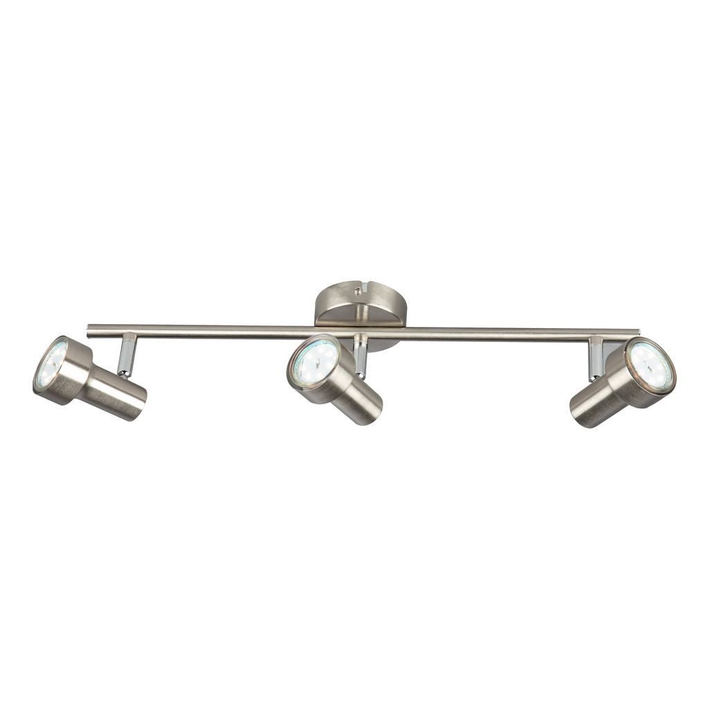 Briloner Leuchten LED Deckenleuchte 2843-032, LED wechselbar, 2700K - Extra-Warmweiß, matt-nickel, GU10, Deckenlampe