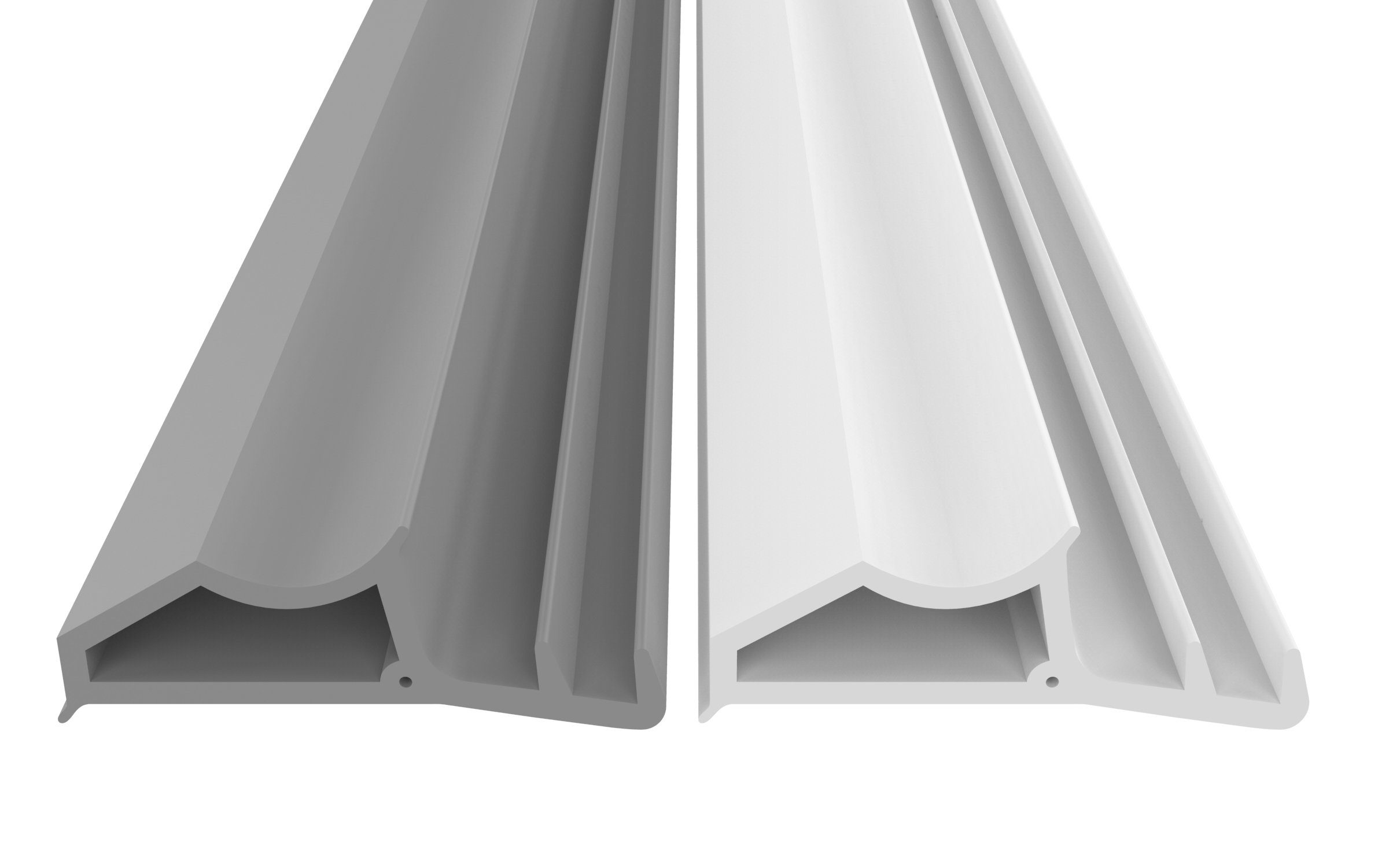 Dikara Dichtungsband Stahlzargendichtung Höhe 8mm Elastomer Gummidichtung, Breite Weiß Falz Antidehnungsfaden, 23,5mm thermoplatisches TPE